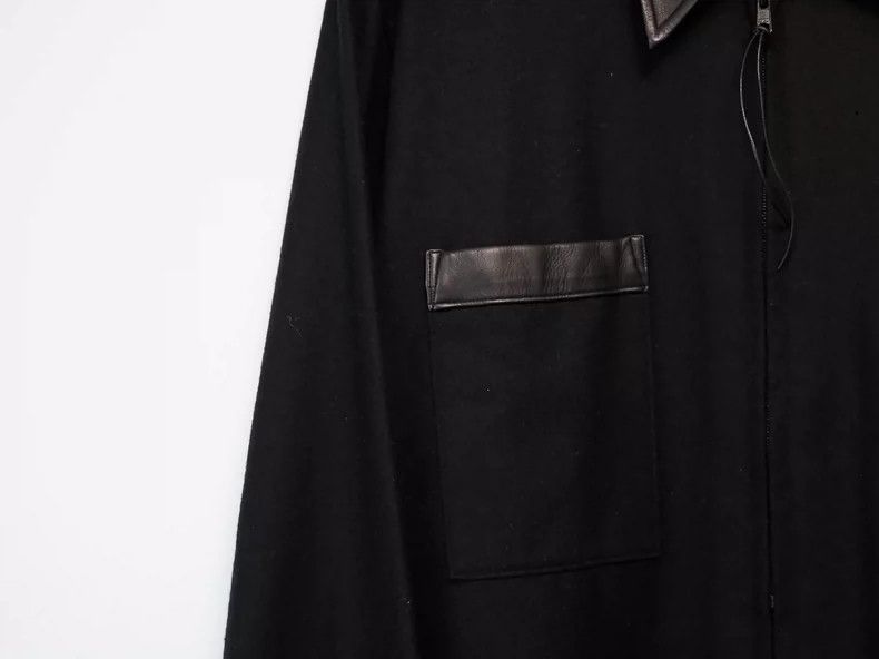 Yohji Yamamoto Yohji Yamamoto 2001AW Patchwork Zipper Sheepskin Shirt 2504 Size US L / EU 52-54 / 3 - 3 Thumbnail