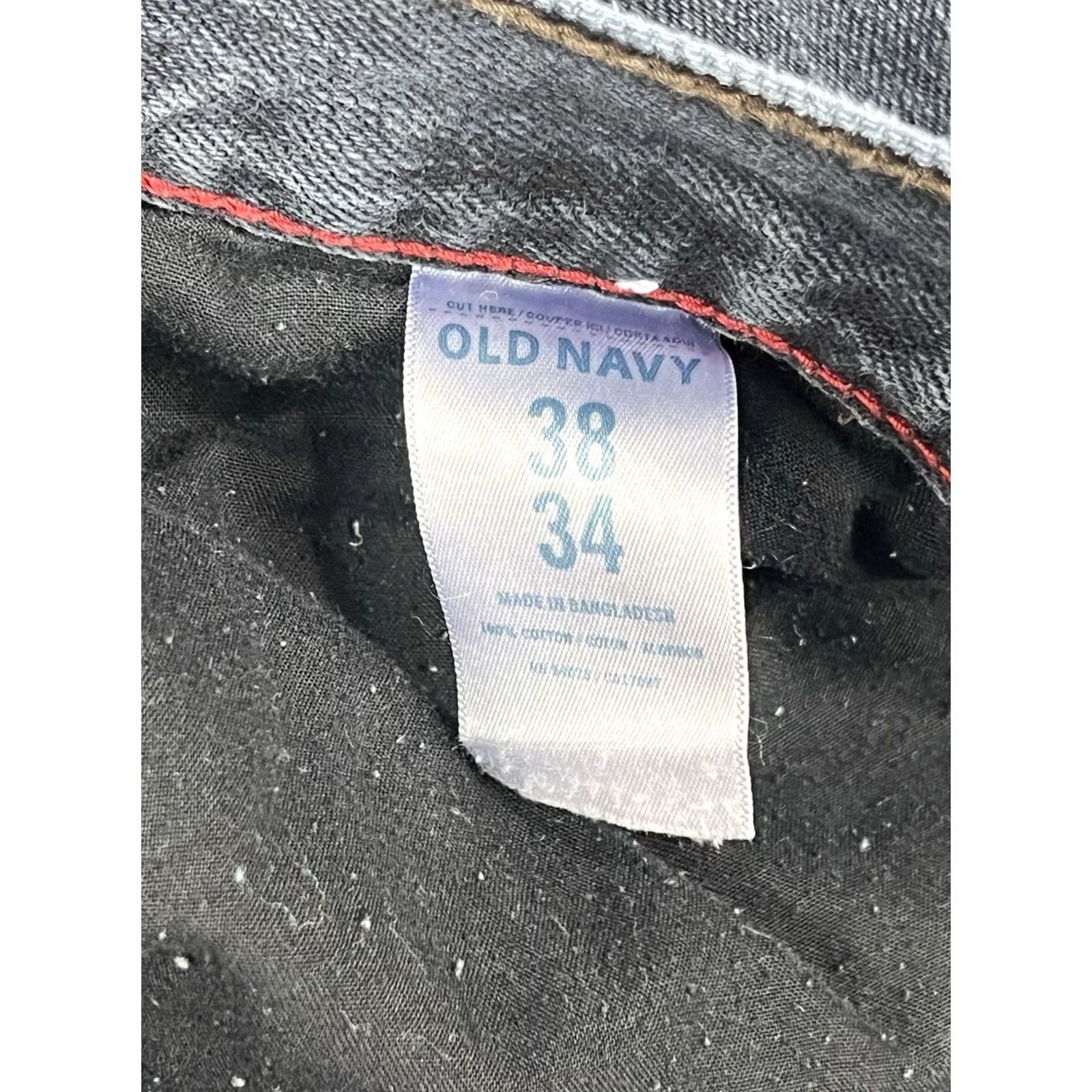 Old Navy Old Navy Famous Jeans Men's Faded Black Denim Straight Leg Casual Size 38x34 Size US 38 / EU 54 - 7 Thumbnail