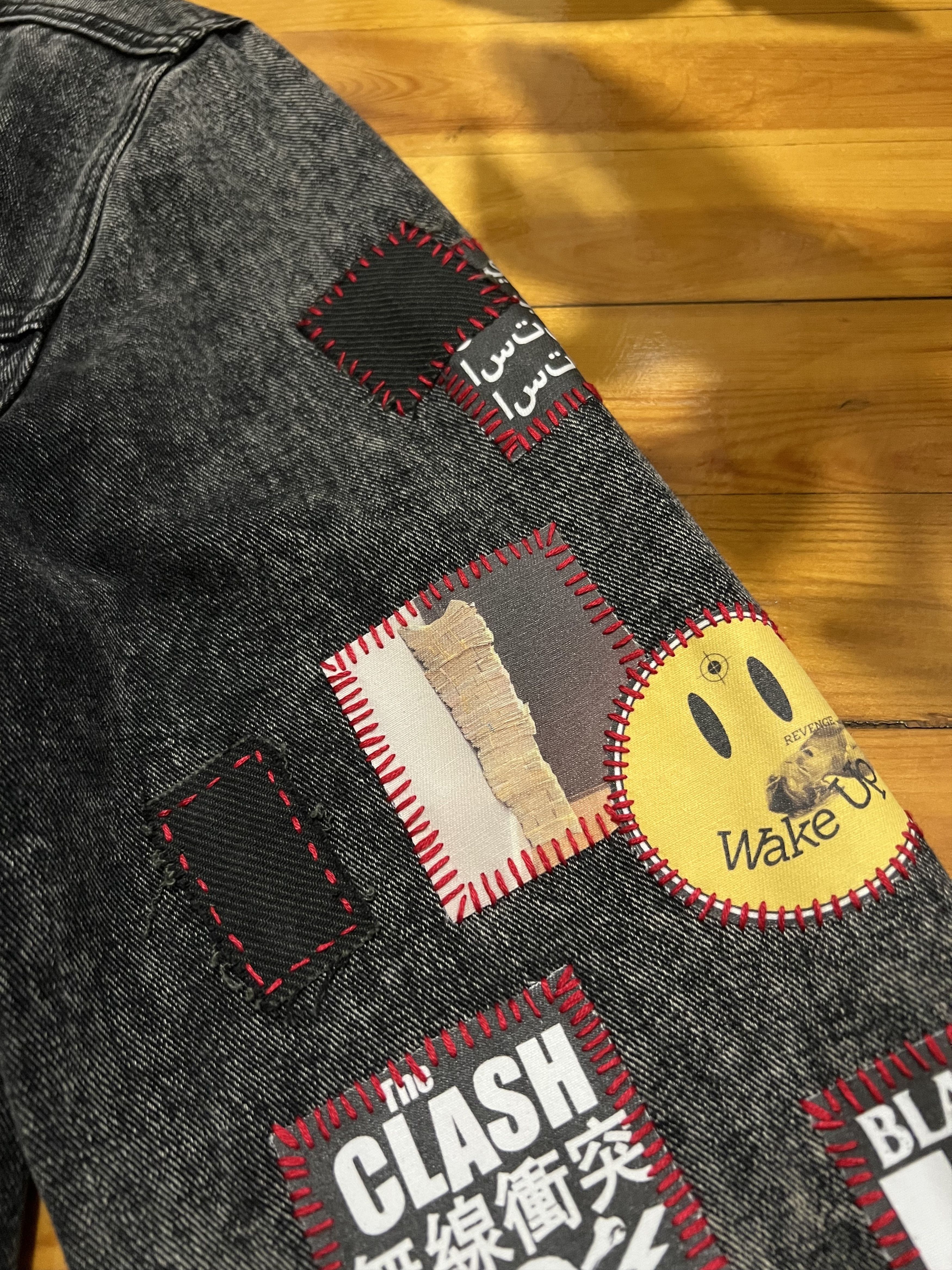 Japanese Brand 1OF1 gray Grail Ifsixwasnine mst-alike punk patched jacket Size US M / EU 48-50 / 2 - 17 Thumbnail