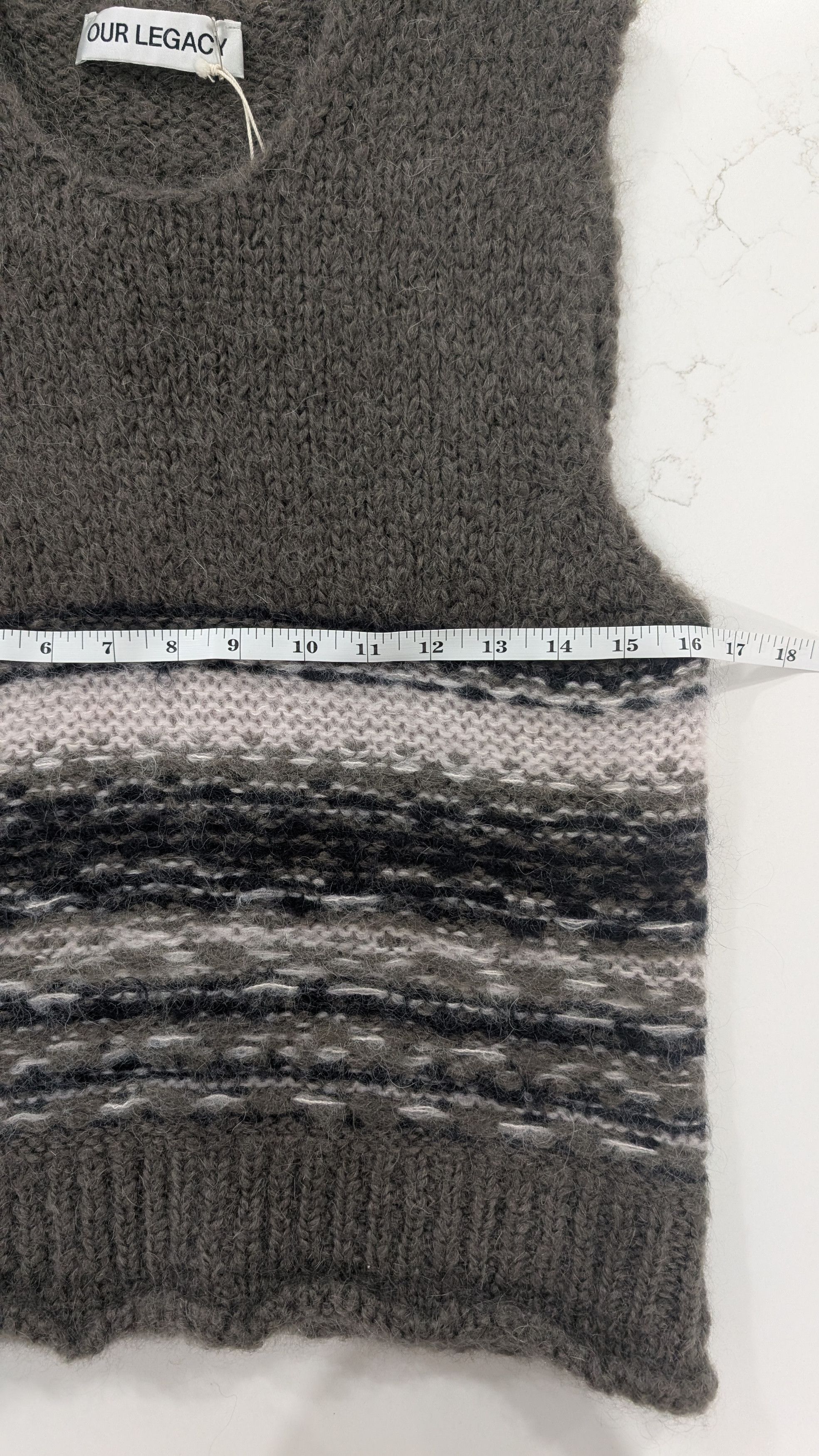 Our Legacy Our Legacy Pleaser Tank Blur Fair Isle Mohair Wool Vest 48 Size US M / EU 48-50 / 2 - 9 Thumbnail