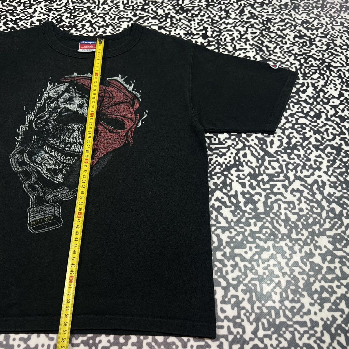 Champion Vintage Y2K Champion Punisher Skull Logo Faded Boxy T-shirt Size US S / EU 44-46 / 1 - 14 Thumbnail