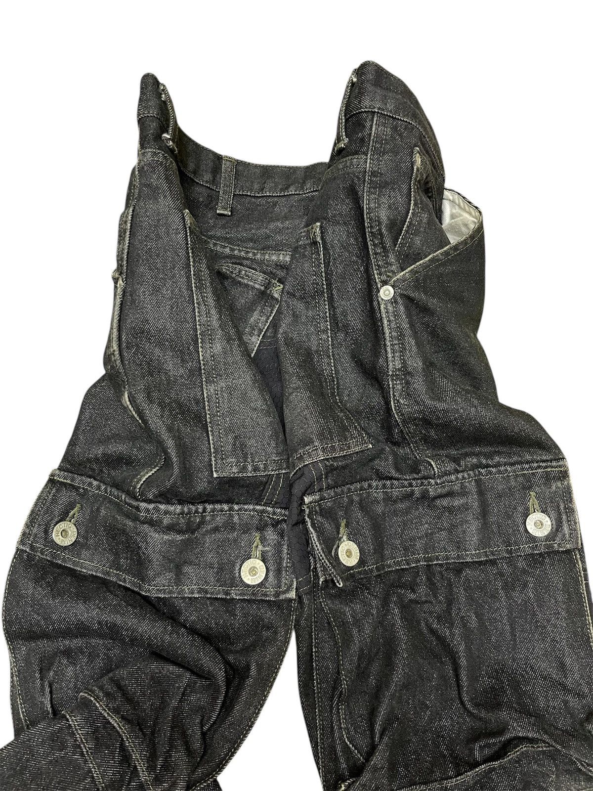 Hiroshi Fujiwara Hectic Denim Rocstar Garment Cargo Pants Size US 35 - 4 Thumbnail