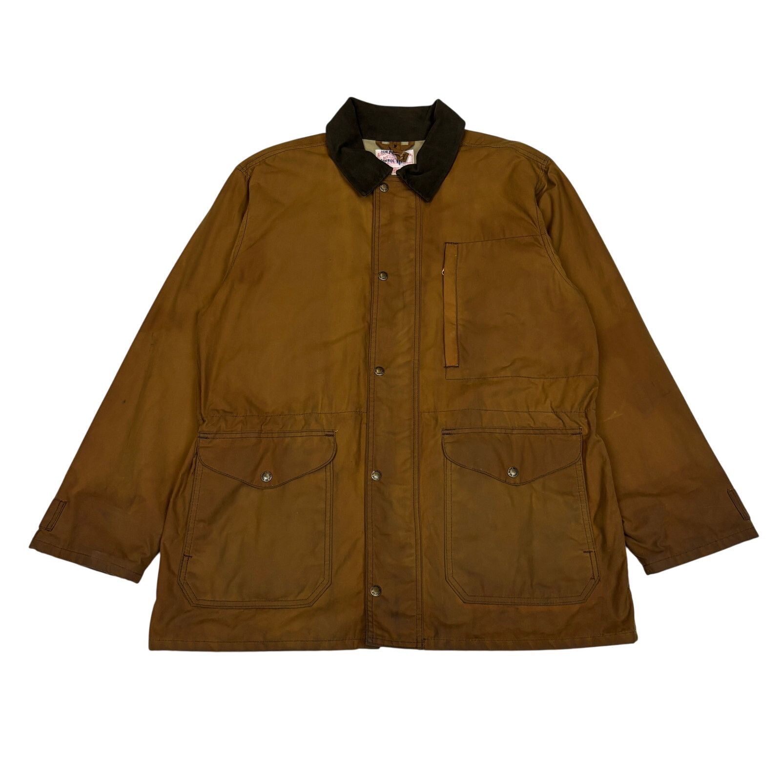 Filson Vintage Filson Mile Marker Waxed Cloth Cotton Jacket Men XL Size US XL / EU 56 / 4 - 1 Thumbnail