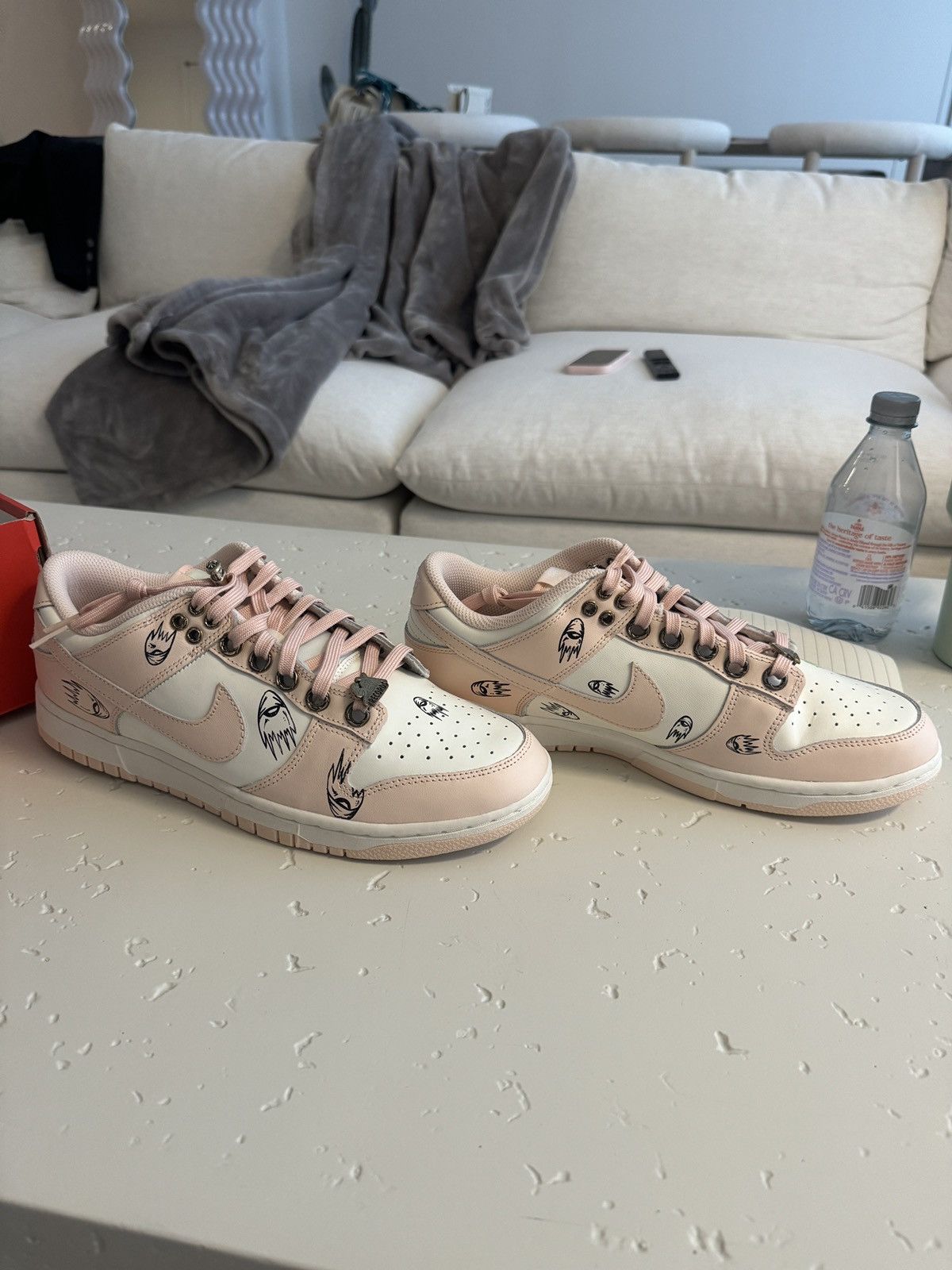 Chrome Hearts Matty Boy Hand Painted Chrome Hearts Nike Dunk Low Size US 10 / EU 43 - 2 Thumbnail