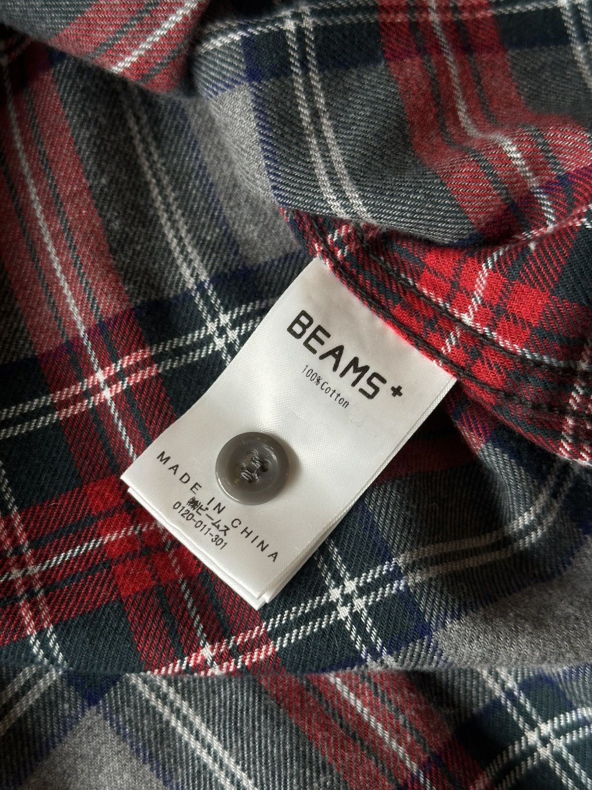 Beams Plus × Palace Palace X Beams+ printed camo tartan button-up shirt Size US XL / EU 56 / 4 - 6 Thumbnail