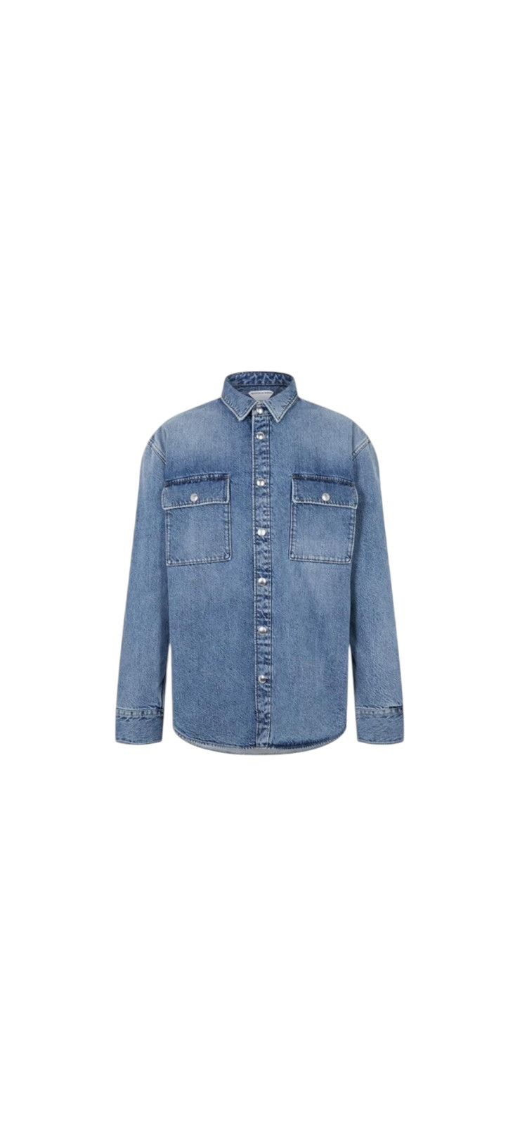 Bottega Veneta BOTTEGA VENETA MEDIUM WASHED DENIM SHIRT Size US M / EU 48-50 / 2 - 1 Thumbnail