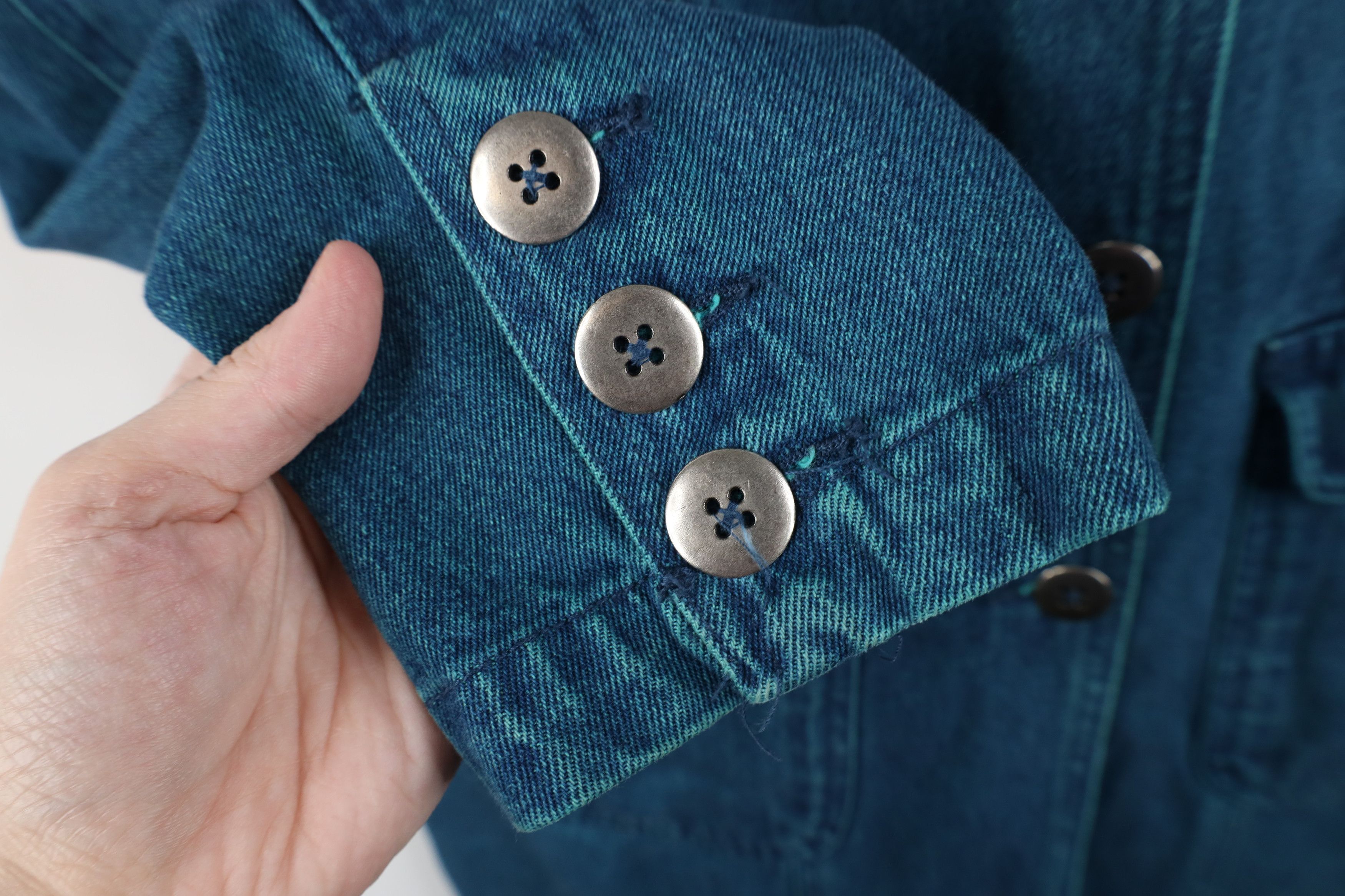 Vintage Vintage 90s Streetwear Stonewashed Denim Jean Blazer Jacket Size M / US 6-8 / IT 42-44 - 5 Thumbnail