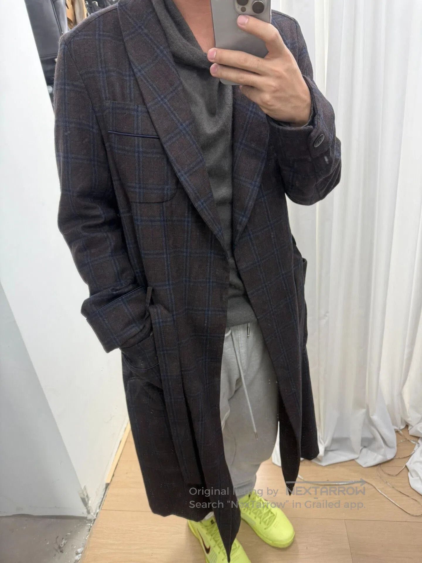 Comme des Garcons Homme Plus UNDERCOVER Wool Plaid Bathrobe Coat. Size US M / EU 48-50 / 2 - 8 Thumbnail