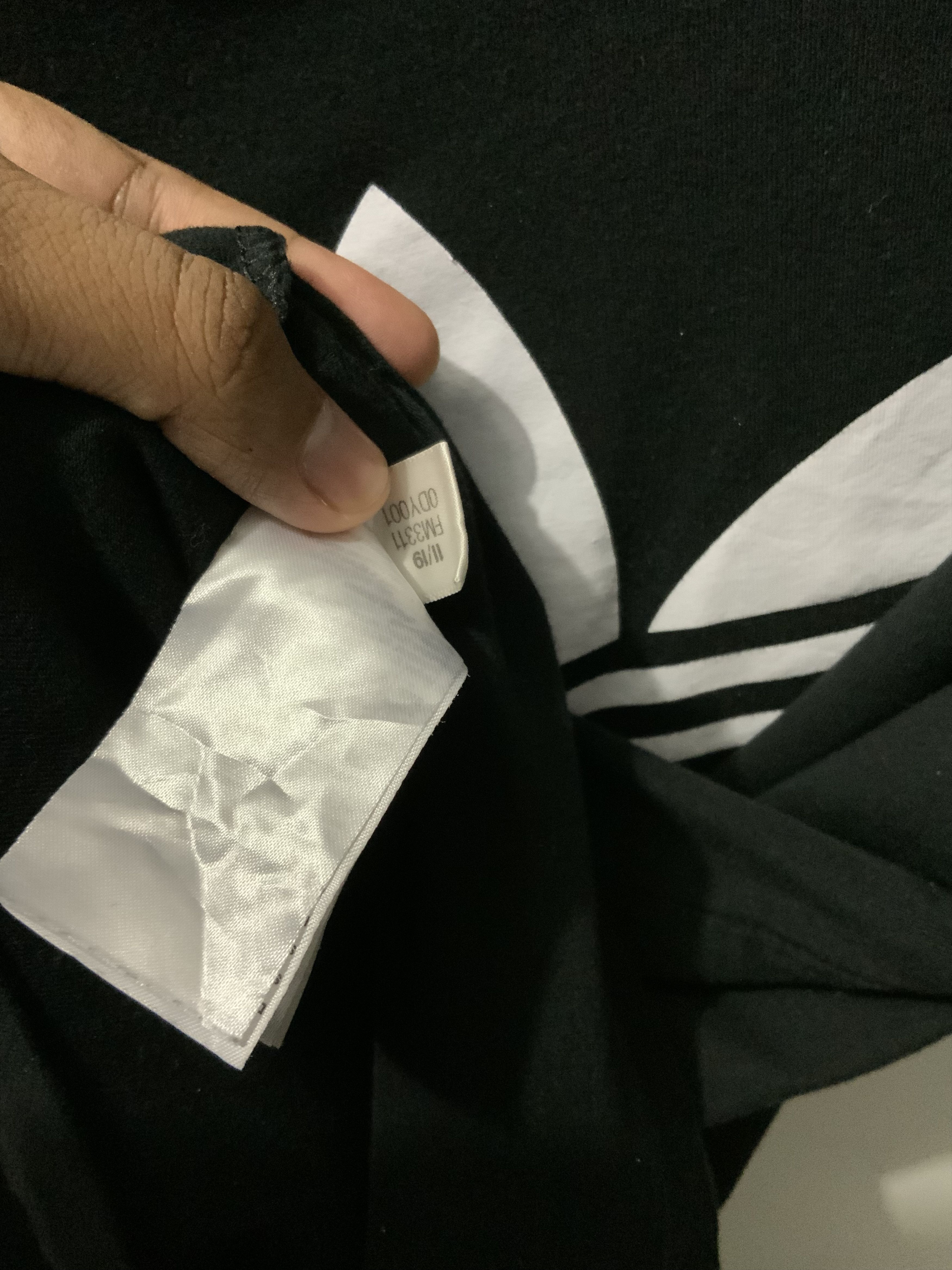 Adidas ADIDAS Big Logo Black Tee Size US S / EU 44-46 / 1 - 10 Thumbnail
