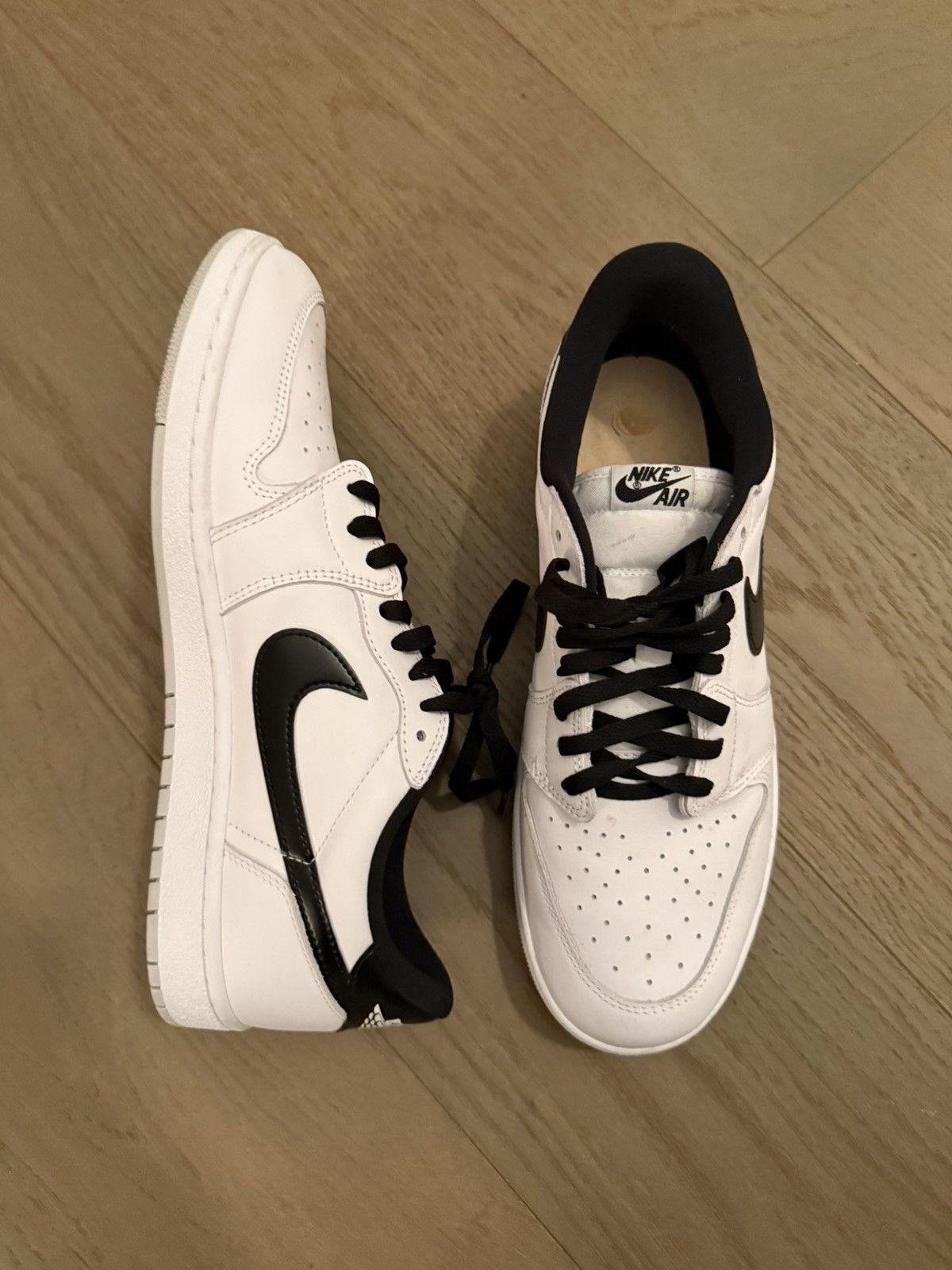 Nike Nike Air Force 1 Low White/Black (Panda) Size US 12.5 / EU 45-46 - 4 Thumbnail