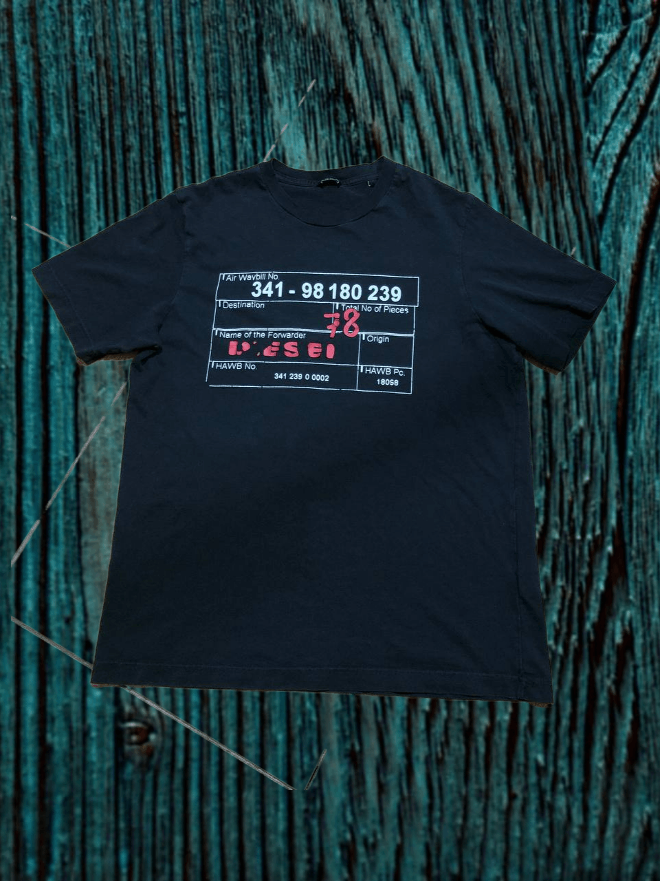 Diesel Vintage Diesel Industry Y2K Big Logo Black T-Shirt Size US S / EU 44-46 / 1 - 1 Thumbnail