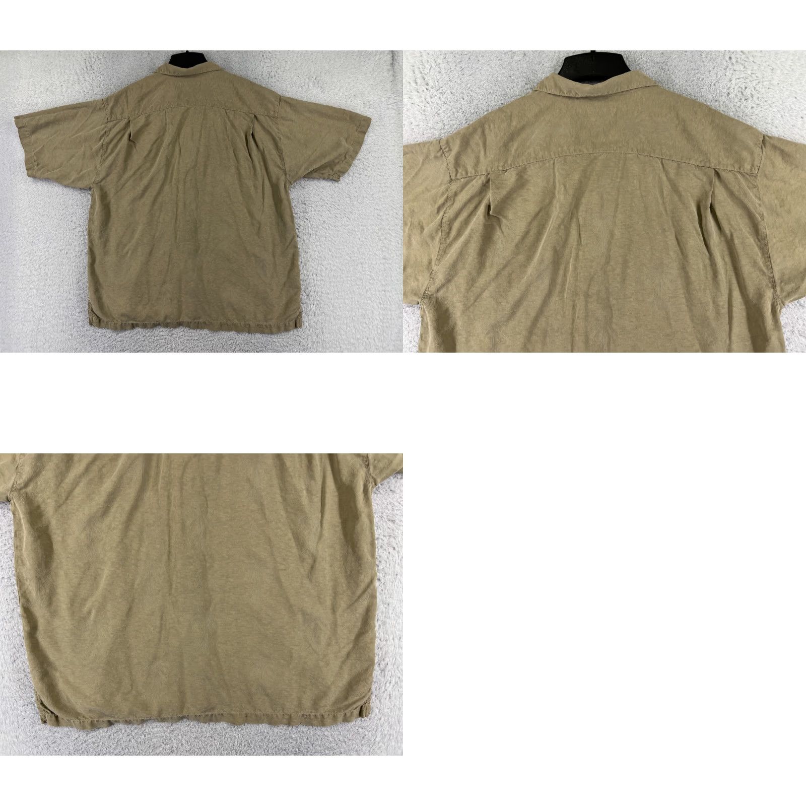 Tommy Bahama Tommy Bahama Shirt Men Extra Large Beige Palm Print 100% Silk Button Up Hawaiian Size US XL / EU 56 / 4 - 9 Thumbnail