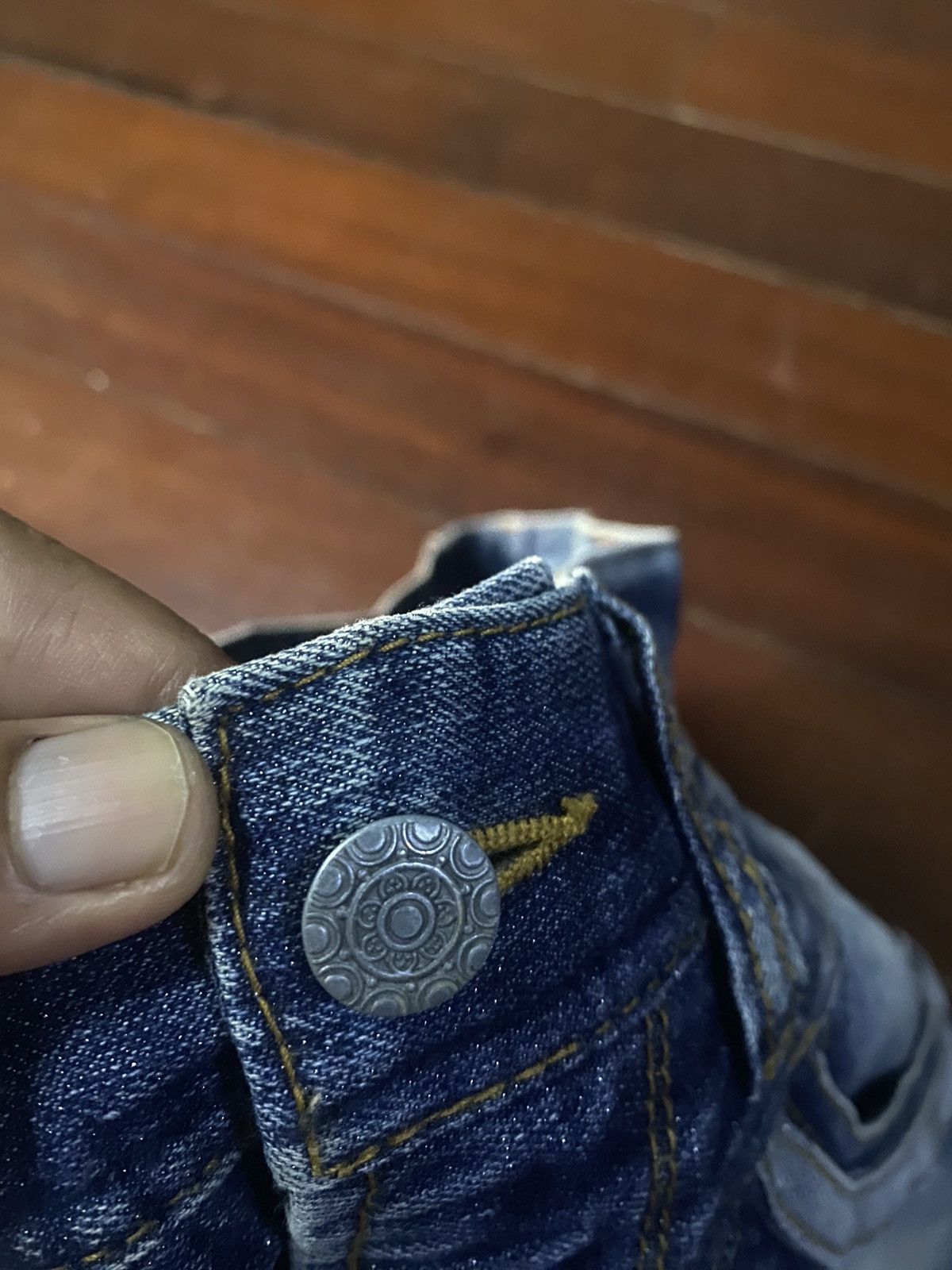 Designer × HIDEAWAYS × If Six Was Nine FIRE 🔥 HIDEAWAYS NICOLE nice faded studded pocket FLARE Size US 34 / EU 50 - 10 Thumbnail