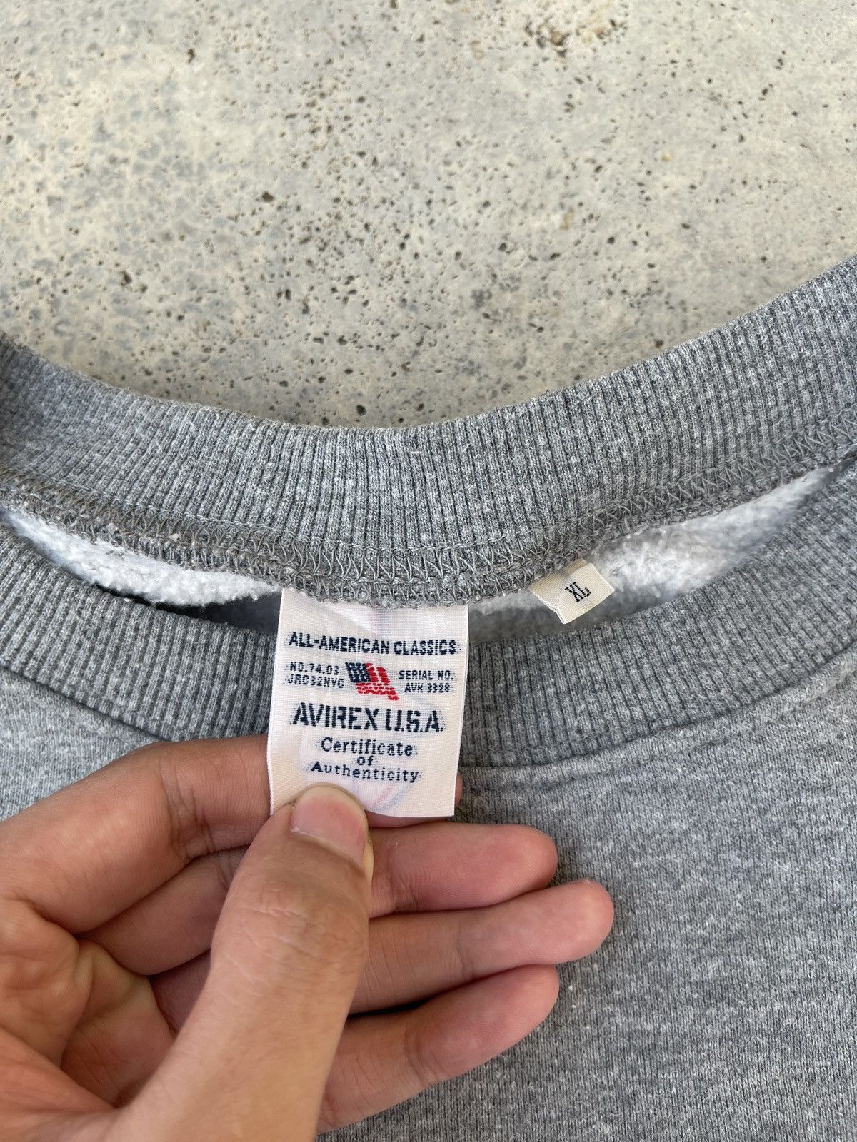 Avirex × Vintage Vintage 90s Avirex MFG US Air Force Sweatshirt Size US L / EU 52-54 / 3 - 10 Thumbnail