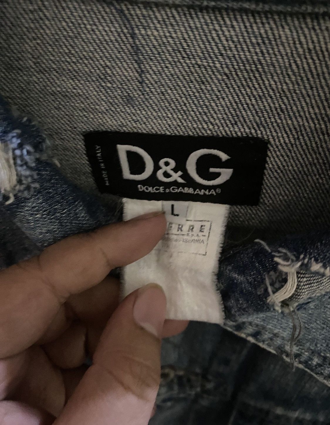 Dolce & Gabbana D&G Dolce & Gabbana Archival Distressed Patchwork Denim Size L / US 10 / IT 46 - 6 Thumbnail