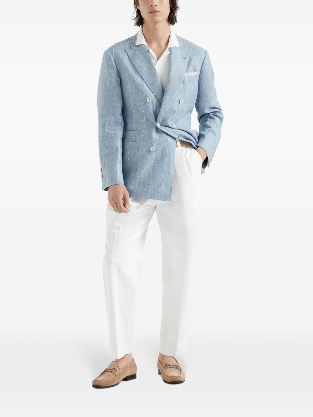 Brunello Cucinelli Sweater in Open White Size US XL / EU 56 / 4 - 5 Thumbnail