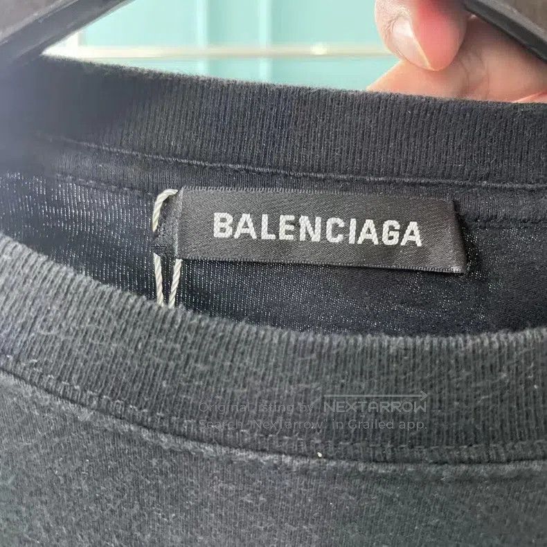 Balenciaga Balenciaga Black lock print short-sleeved shirt Size US M / EU 48-50 / 2 - 3 Thumbnail