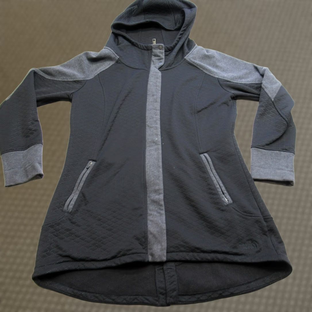 The North Face The North Face Jacket Womens Large Black Fleece Quilted Lined Hooded Full Zip Size L / US 10 / IT 46 - 1 Thumbnail