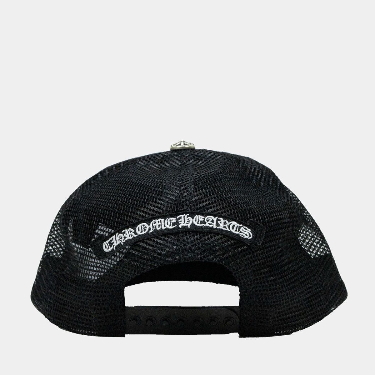 Chrome Hearts Chrome Hearts Triple Leather Cemetery Cross Trucker Hat Size ONE SIZE - 4 Thumbnail