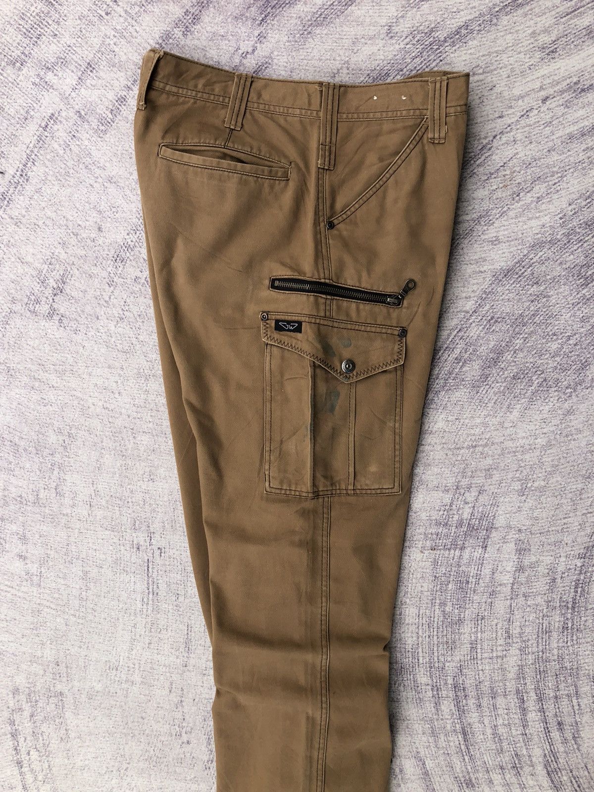 Designer × Japanese Brand y2k Brown Cargo Multipocket Tactical Utility Pants Size US 32 / EU 48 - 18 Thumbnail