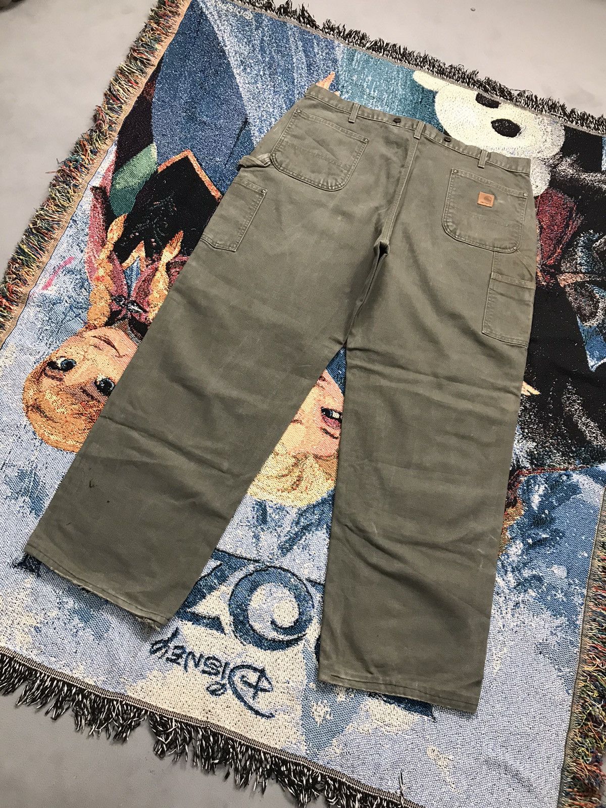 Carhartt Vintage Carhartt B136 MOS dusty double knee workwear denim Size US 42 / EU 58 - 11 Thumbnail