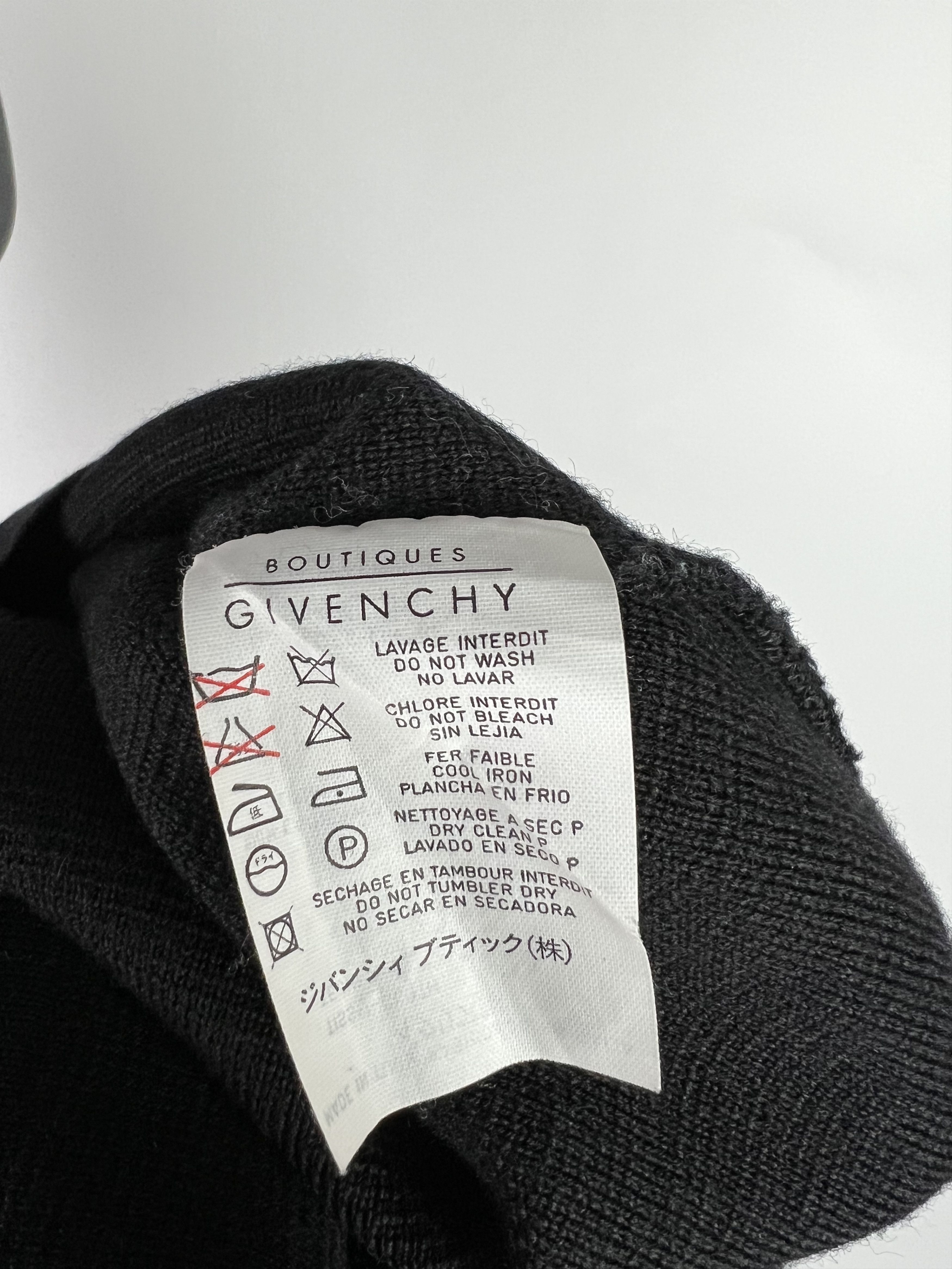 Givenchy Givenchy Boutique Rare Vintage Black Wool Dress Size S / US 4 / IT 40 - 10 Thumbnail