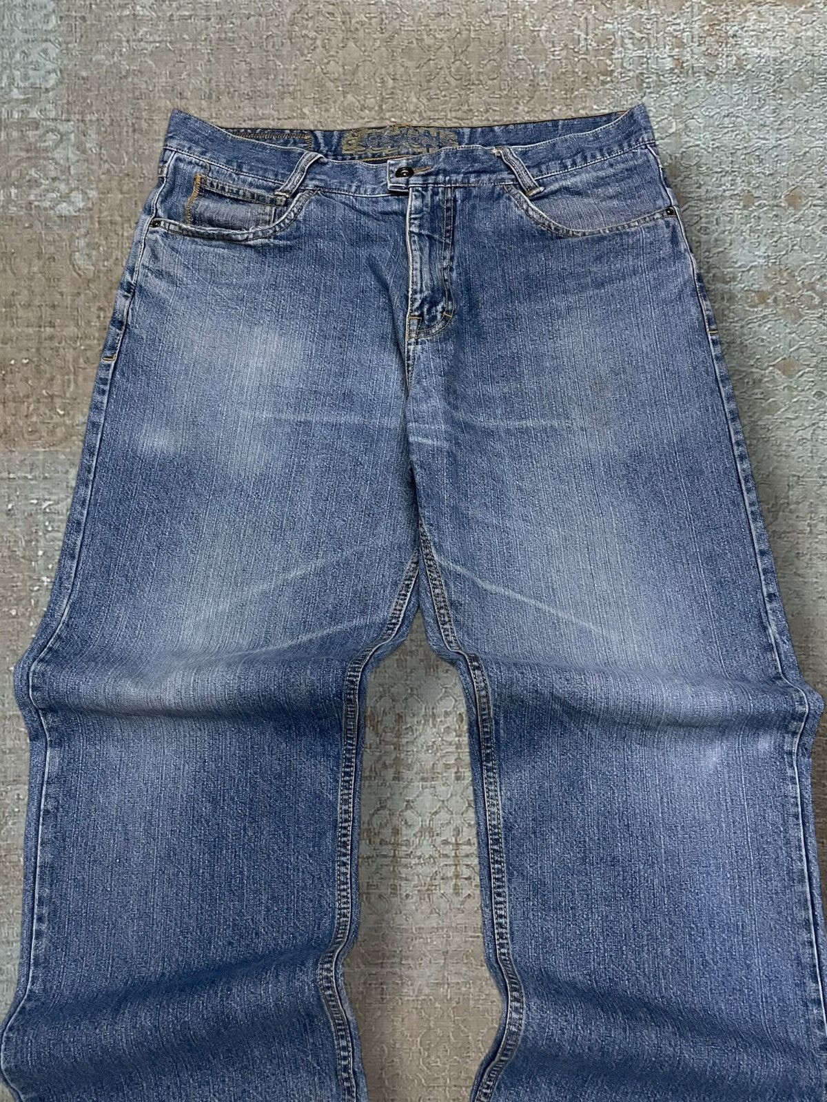 Sessions Vintage 1990s Designer Sessions Streetwear Baggy Denim Style Size US 34 / EU 50 - 4 Thumbnail
