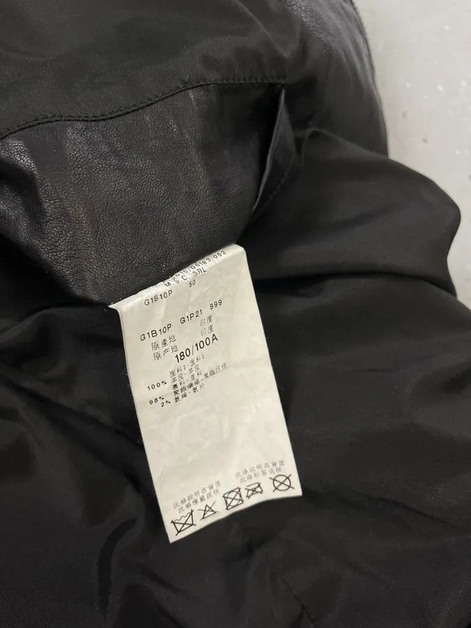 Emporio Armani SS2011 Emporio Armani Structured Black Leather Multi Zip Jacket Size US M / EU 48-50 / 2 - 11 Thumbnail