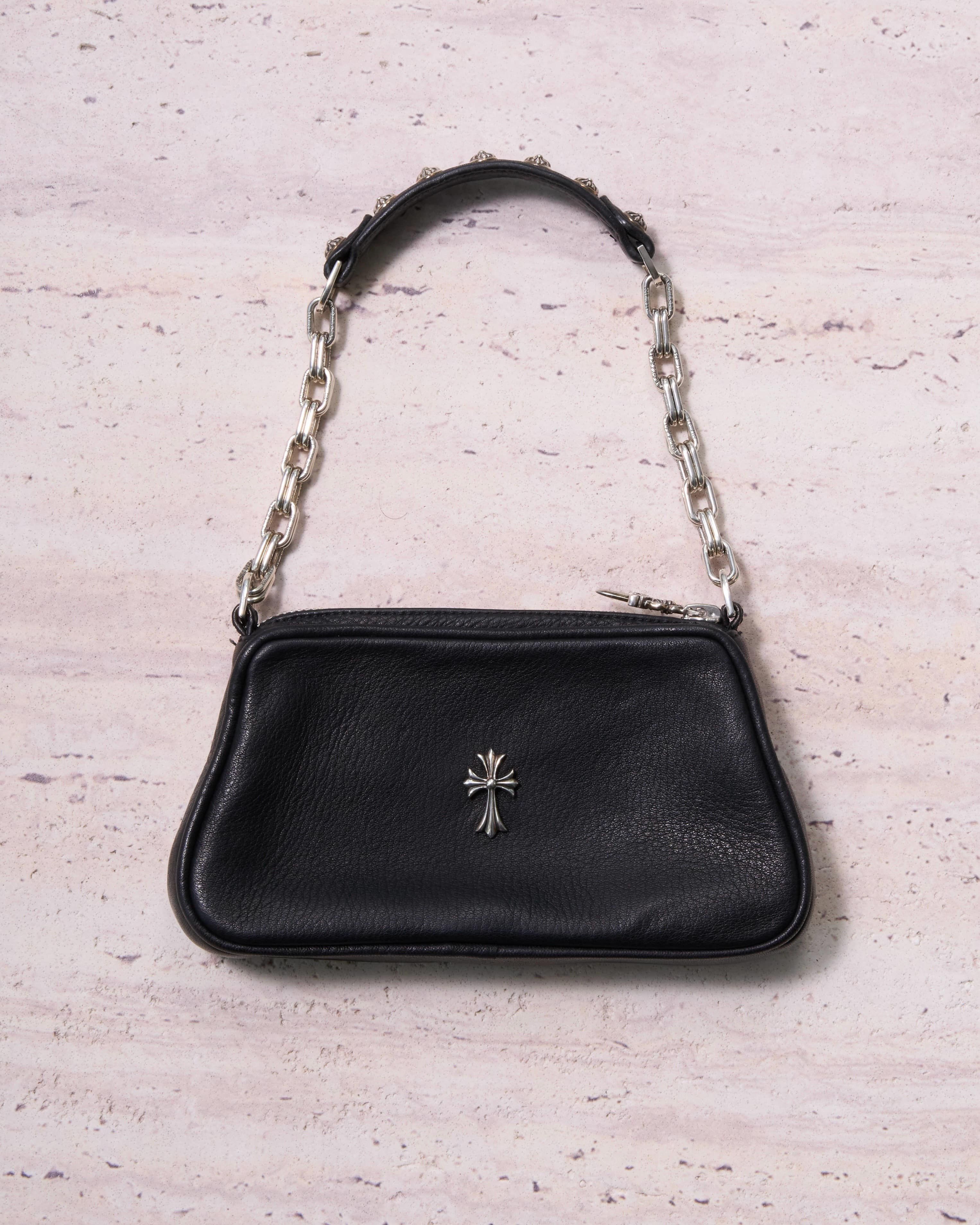 Chrome Hearts Chrome hearts PULP Cross link chain silver Medium bag black Size ONE SIZE - 1 Thumbnail