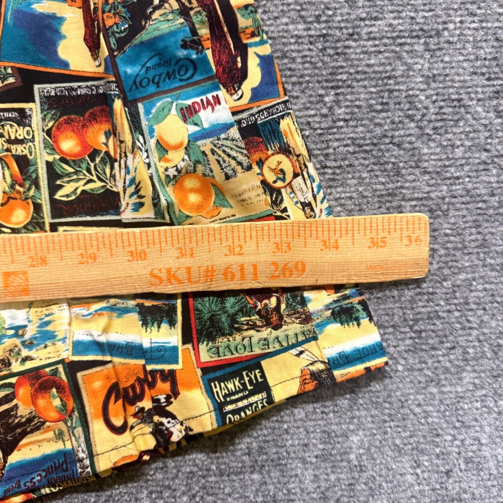 Vintage VINTAGE 80s R.D midi-length Skirt Women's M Western Novelty Print Made In USA Skirt Women's M Western Novelty Print 80s VINTAGE Size 32" / US 10 / IT 46 - 6 Thumbnail