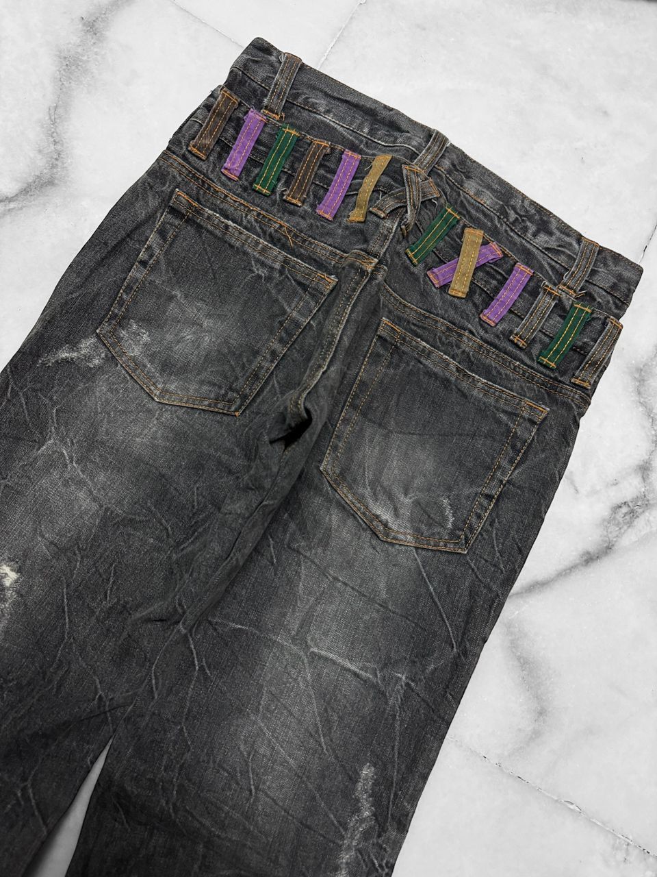 Undercover VINTAGE 1990s-2000s NYLUS DOUBLE WAIST NICE CLAWMARK Size US 29 - 10 Thumbnail