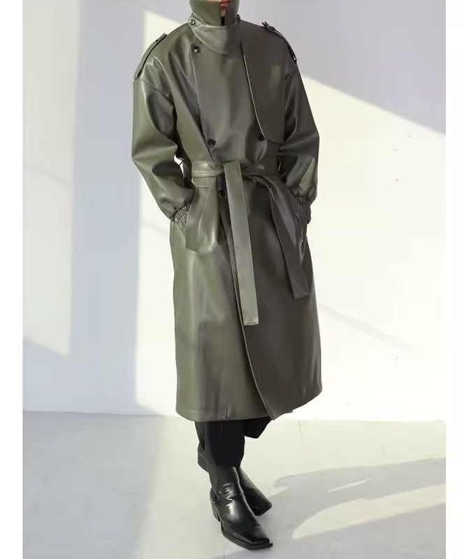 Other Trench Faux Leather Midi Casual Jacket Designer Oversized Size US M / EU 48-50 / 2 - 3 Thumbnail