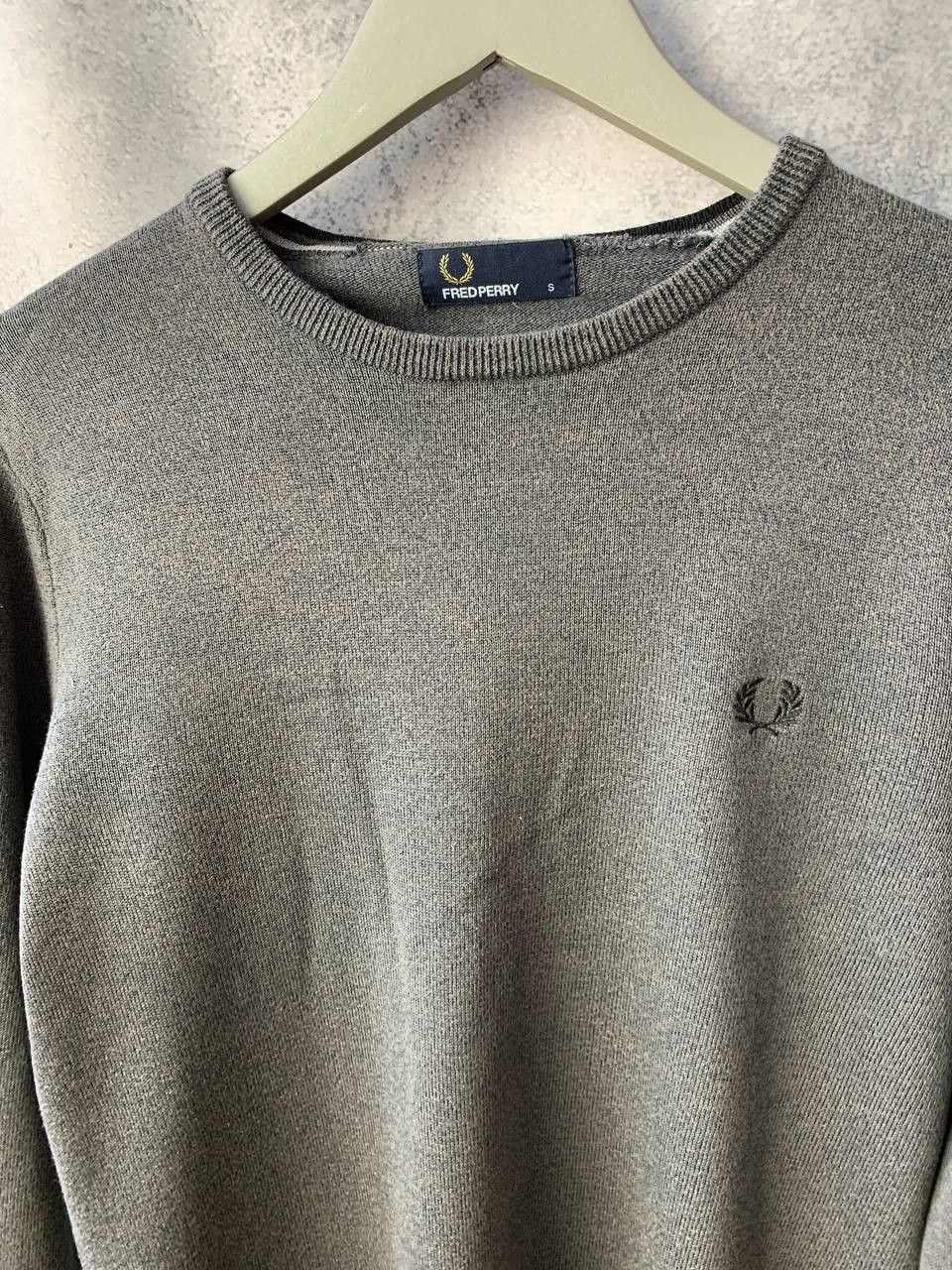 Fred Perry Fred Perry Gray Crew Neck Merino Wool Sweater Sweatshirt Size US S / EU 44-46 / 1 - 4 Thumbnail