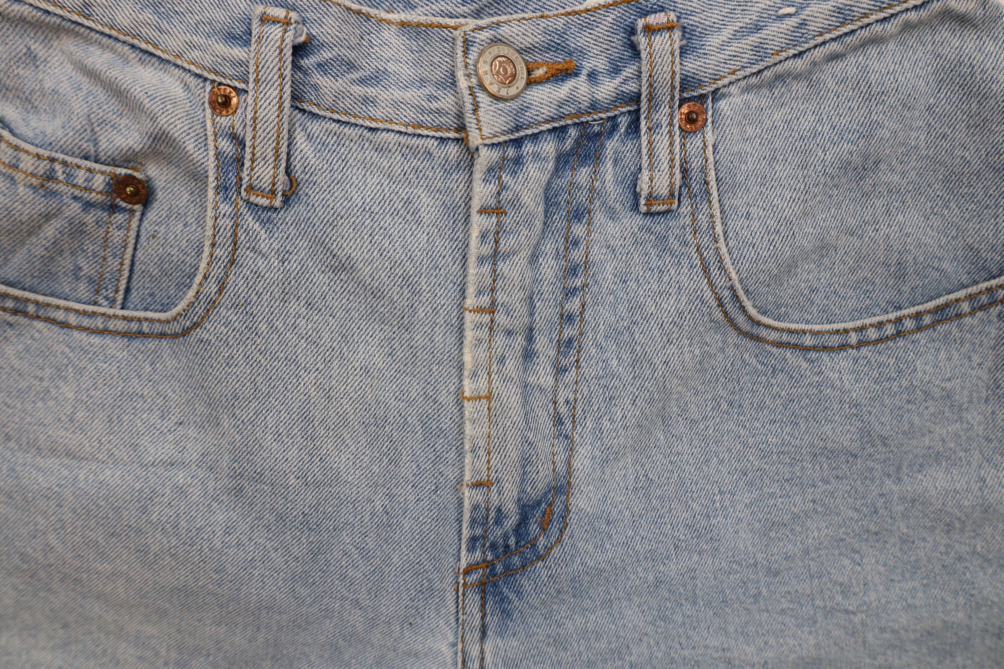 Vintage Vintage 90s Streetwear Cuffed Denim Jean Shorts Jorts USA Size 27" / US 4 / IT 40 - 6 Thumbnail