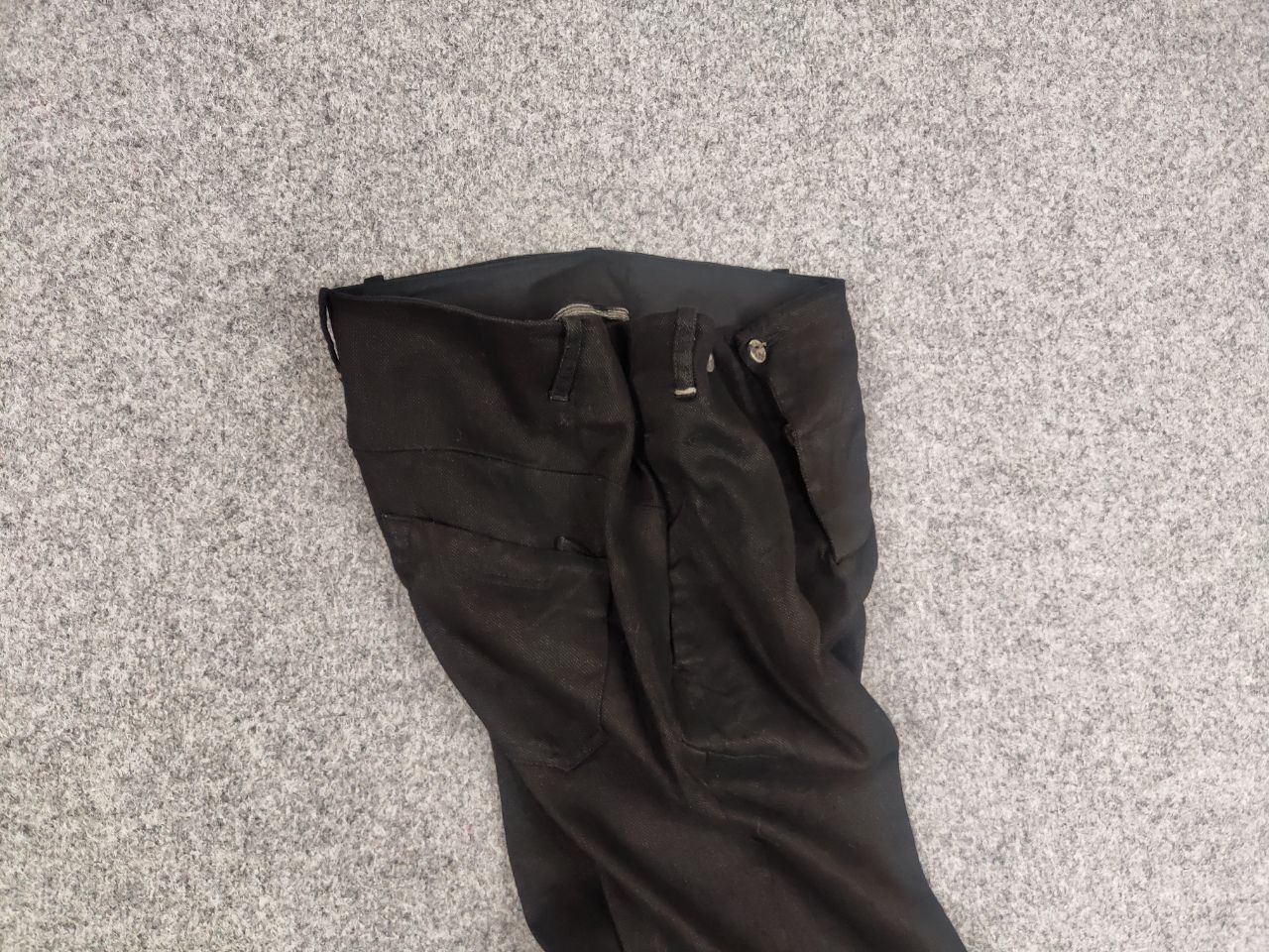 Designer Transit Par Such design Black Cotton Wool Ankle Pants Size 26" / US 2 / IT 38 - 3 Thumbnail
