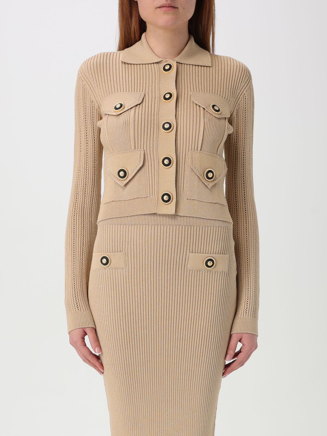 Balmain Sweater Woman Beige