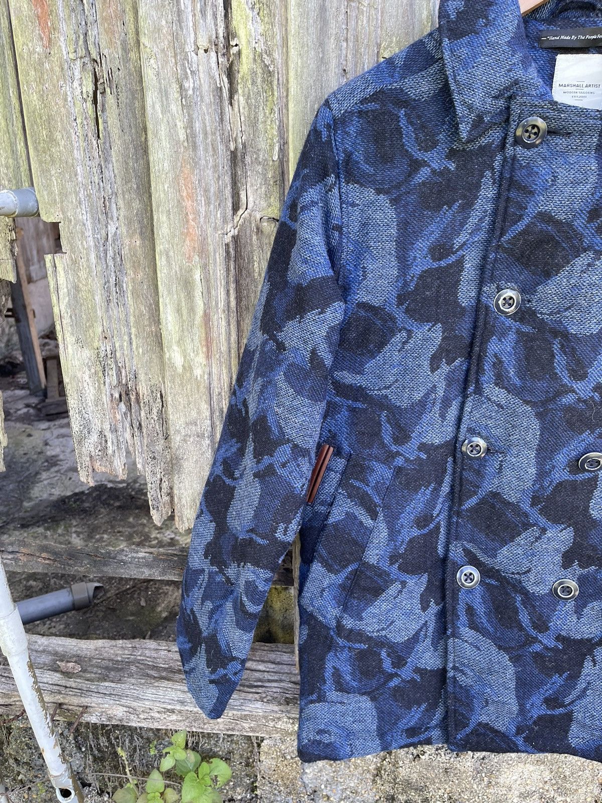 Marshall Artist Marshall Artist Camo Jacquard Peacoat - Rare UK Designer Size US S / EU 44-46 / 1 - 4 Thumbnail