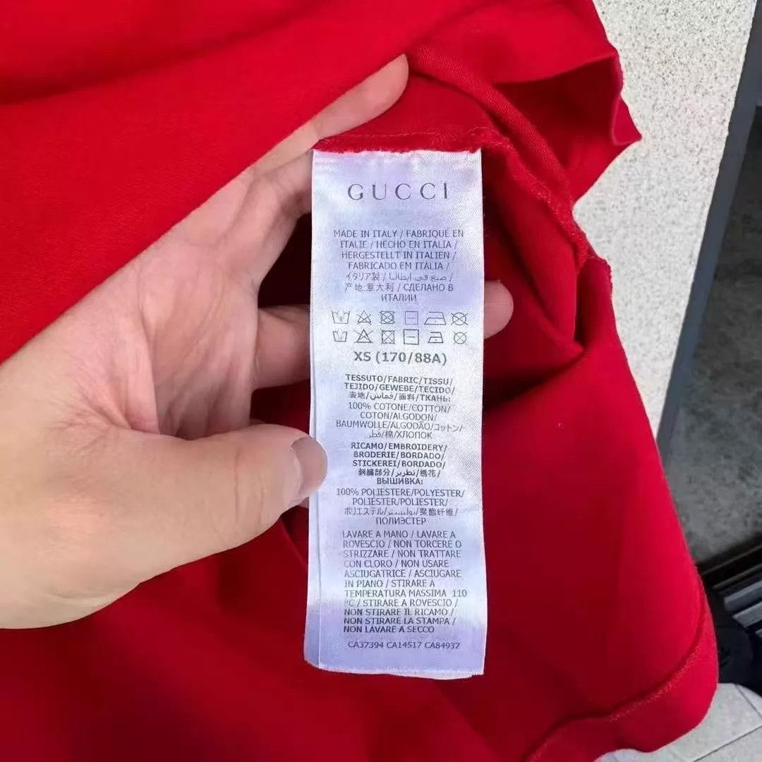 Gucci Gucci Red Flag Print Short Sleeve T-shirt OS/XS Size US XS / EU 42 / 0 - 3 Thumbnail