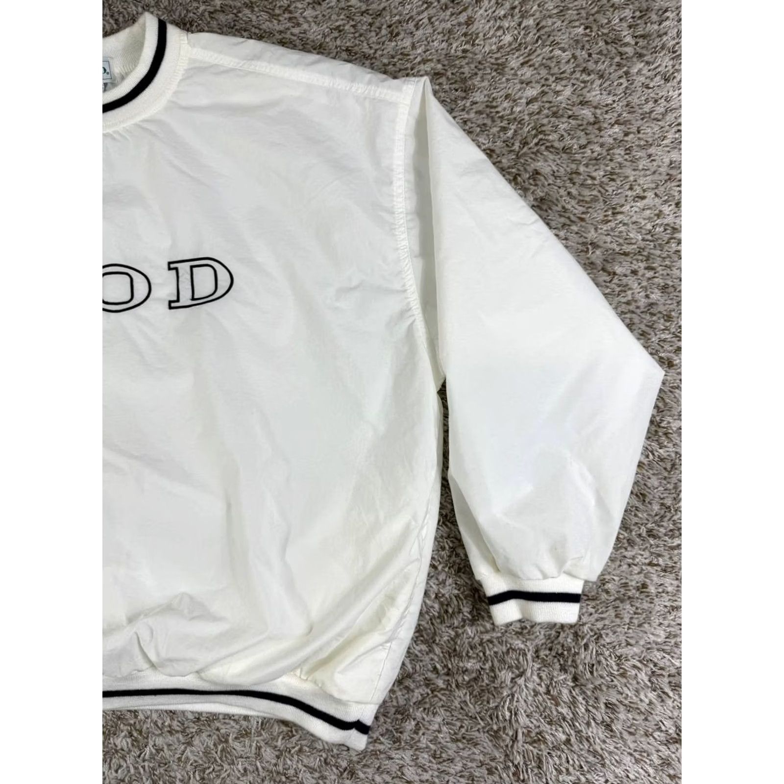 Izod VINTAGE IZOD Jacket Mens XL White Pullover Nylon Windbreaker Bomber Men Size Y2K Size US XL / EU 56 / 4 - 5 Thumbnail