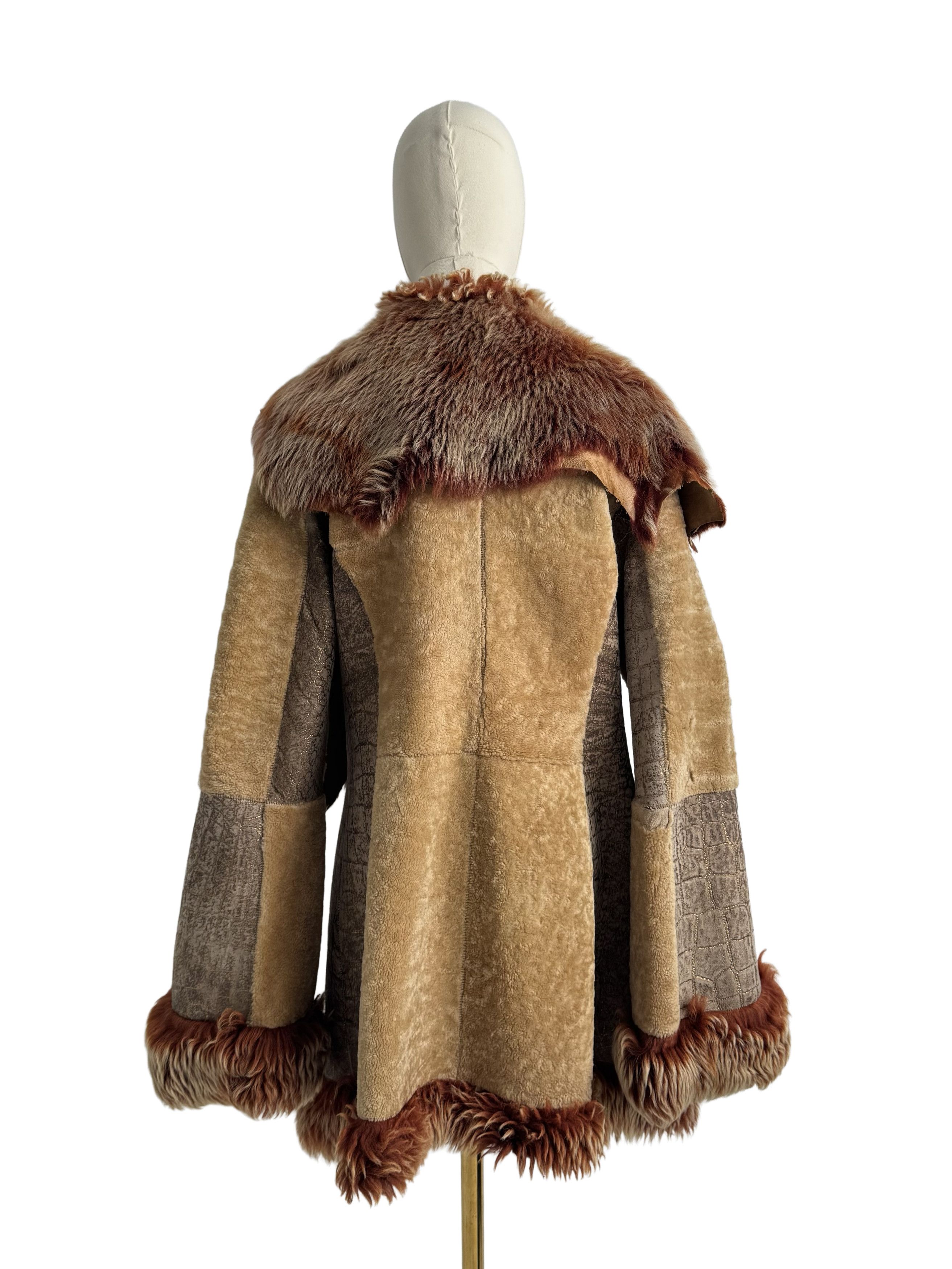 Vintage Vintage Real Sheepskin Coat Size L / US 10 / IT 46 - 4 Thumbnail