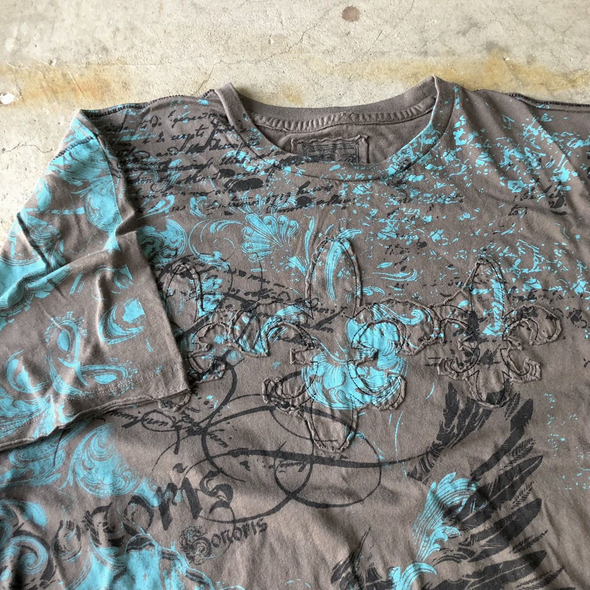 Affliction × Vintage Crazy Y2K Retro Fit Xtreme Couture MMA Style T Shirt Size US XL / EU 56 / 4 - 2 Thumbnail