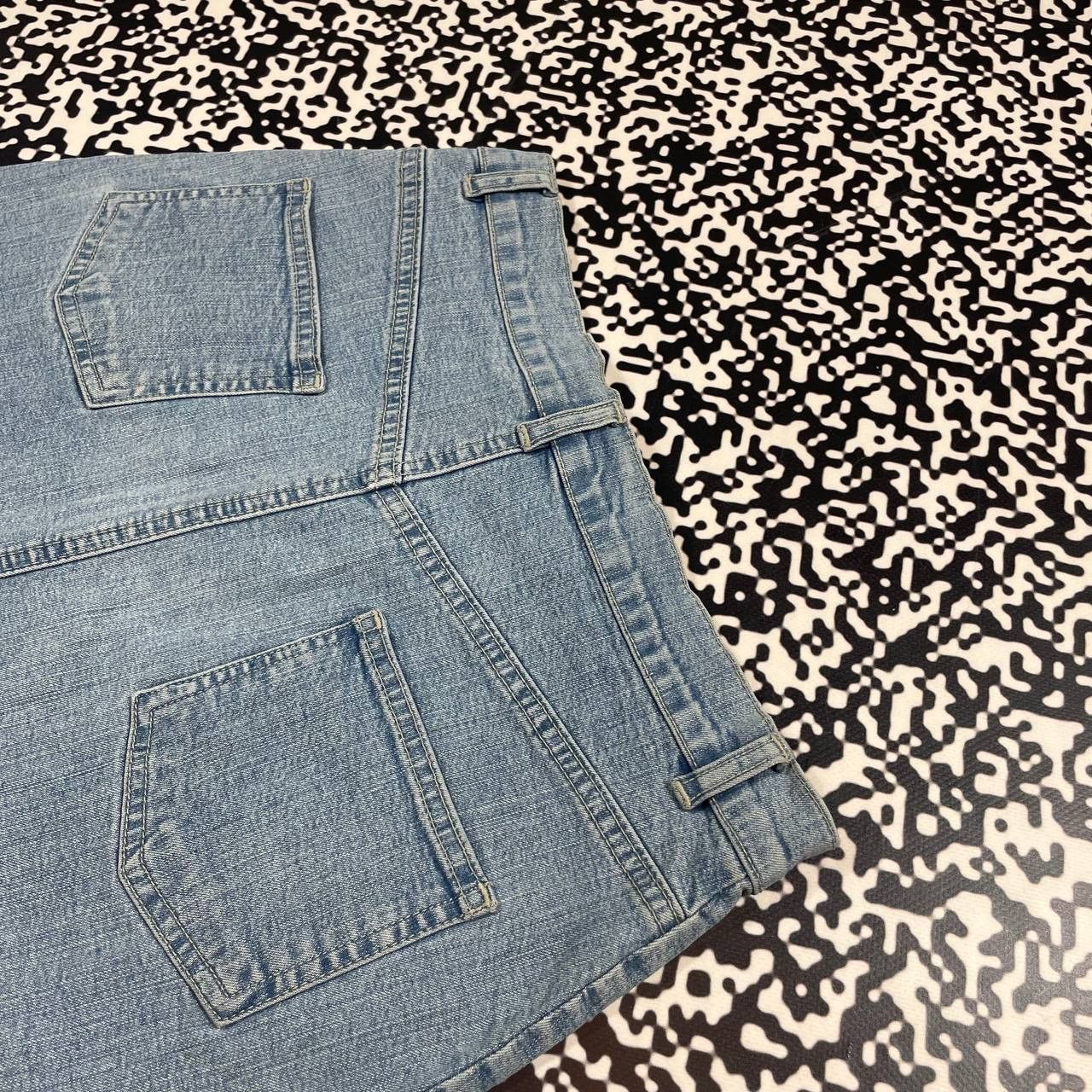 Japanese Brand Vintage Y2K Japanese Style Retro Denim Mini Skirt Size 26" / US 2 / IT 38 - 11 Thumbnail
