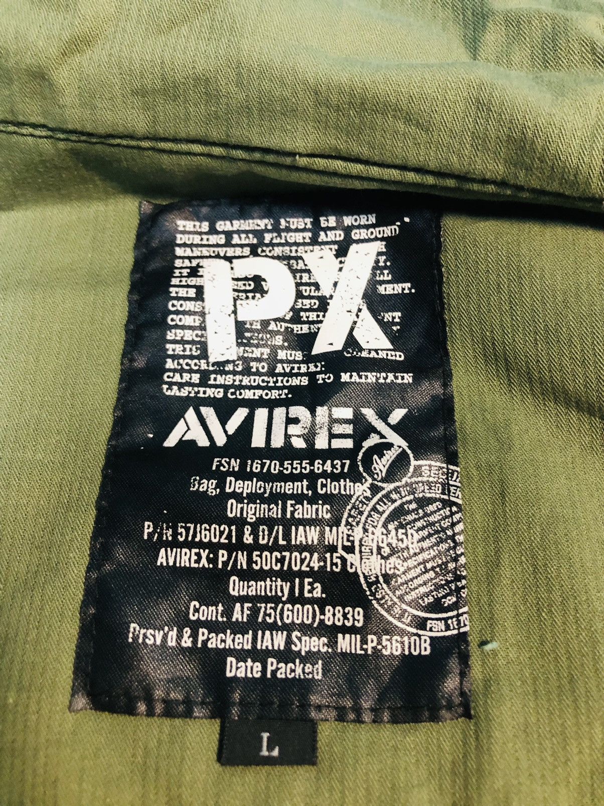 Avirex Avirex Military Zippered Jacket (30) Size US L / EU 52-54 / 3 - 11 Thumbnail