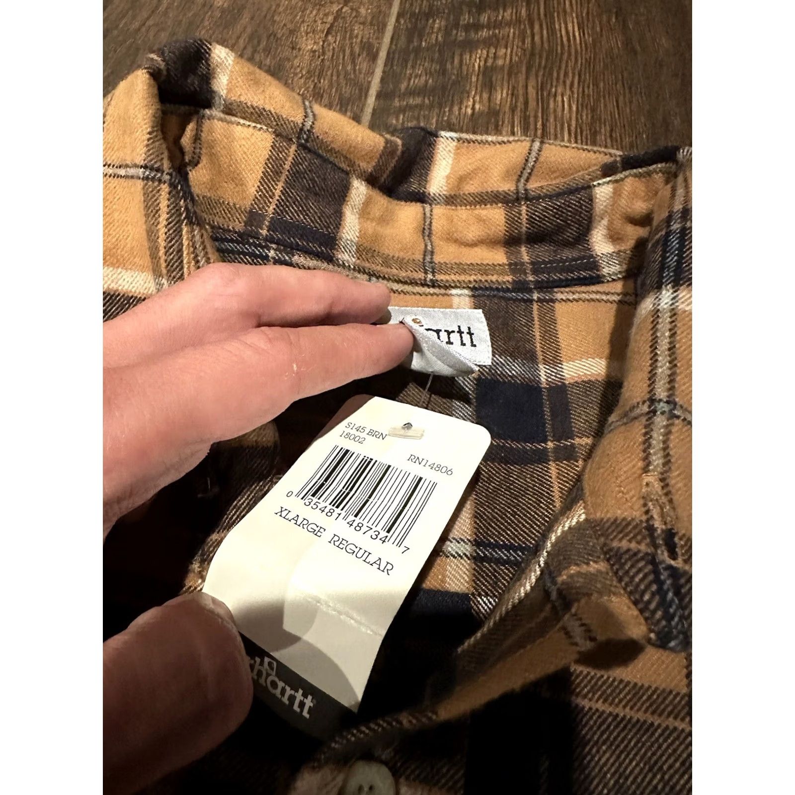 Carhartt Carhartt Shirt XL Multicolor Plaid Cotton Flannel Button-Up Men’s Size US XL / EU 56 / 4 - 6 Thumbnail