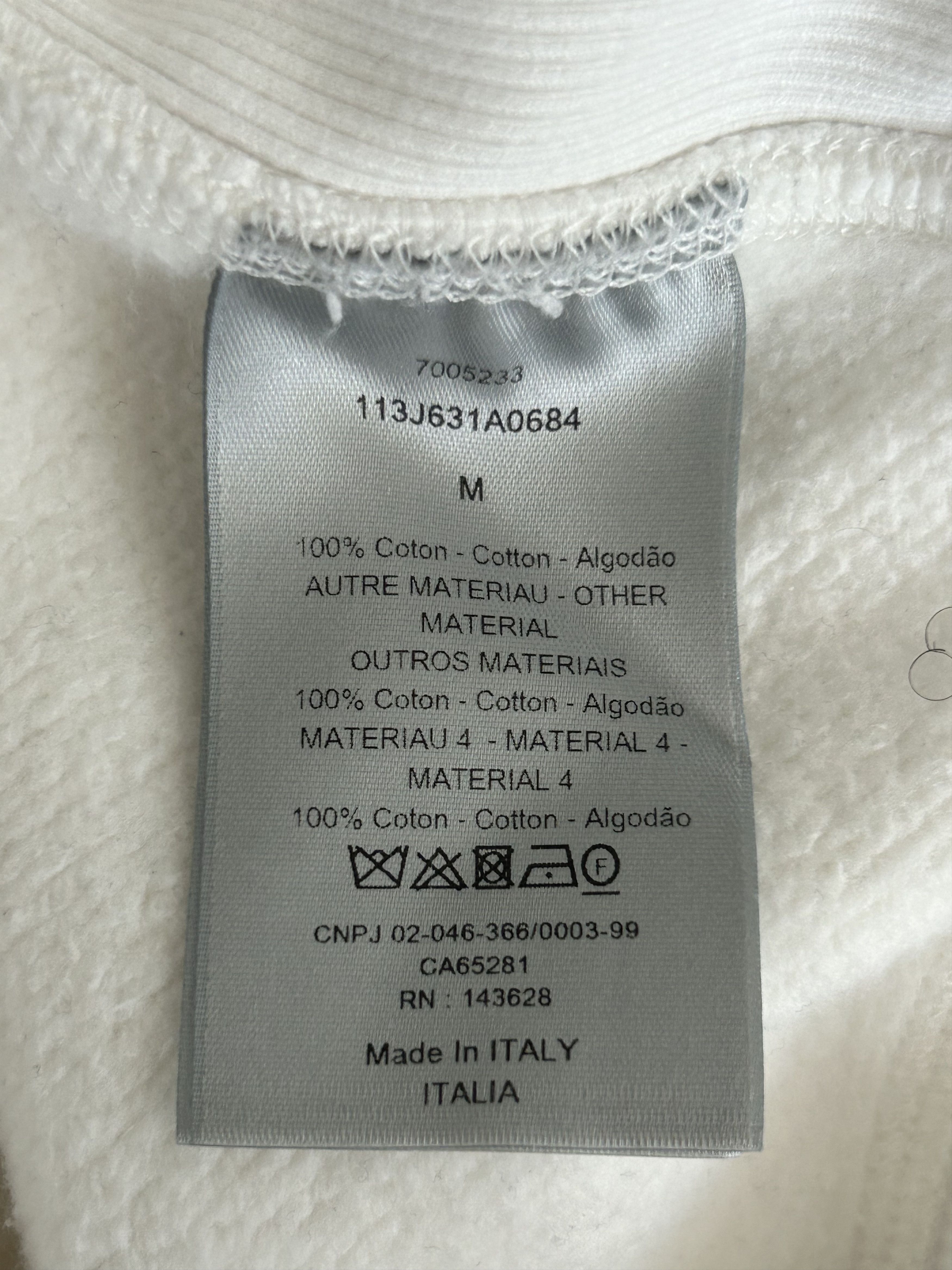 Dior Dior White Oblique Towel Hoodie Size US M / EU 48-50 / 2 - 4 Thumbnail