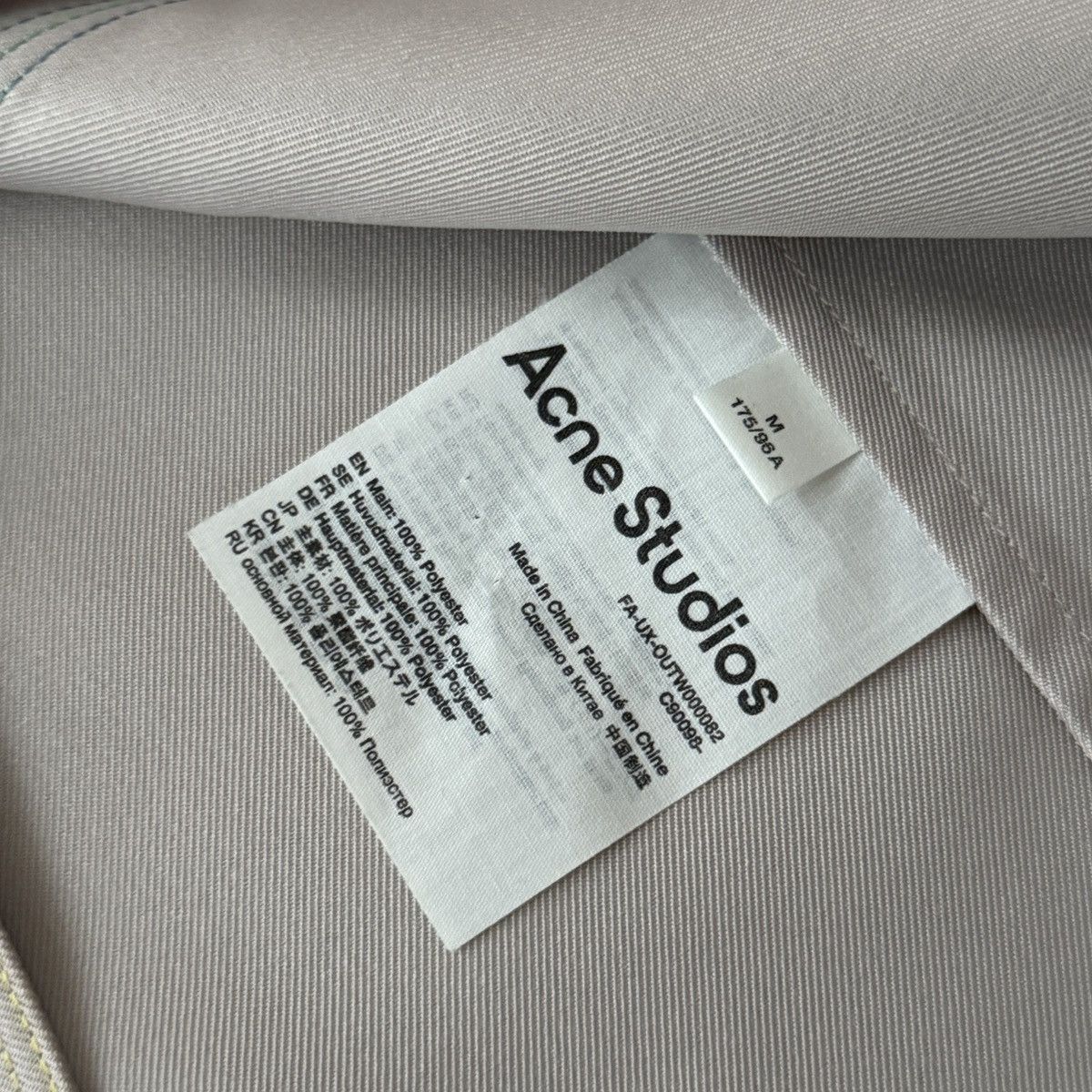 Acne Studios Acne Studios Contrast Stitched Blazer, Medium Size 38R - 12 Thumbnail