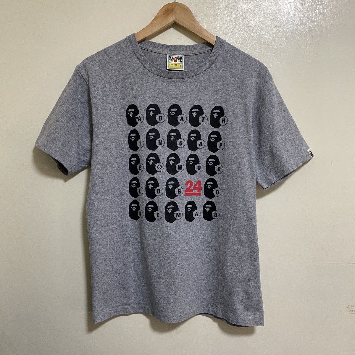 Bape Bape 2017 — 24th Anniversary Ape Heads A-Z Tee Size US M / EU 48-50 / 2 - 1 Thumbnail