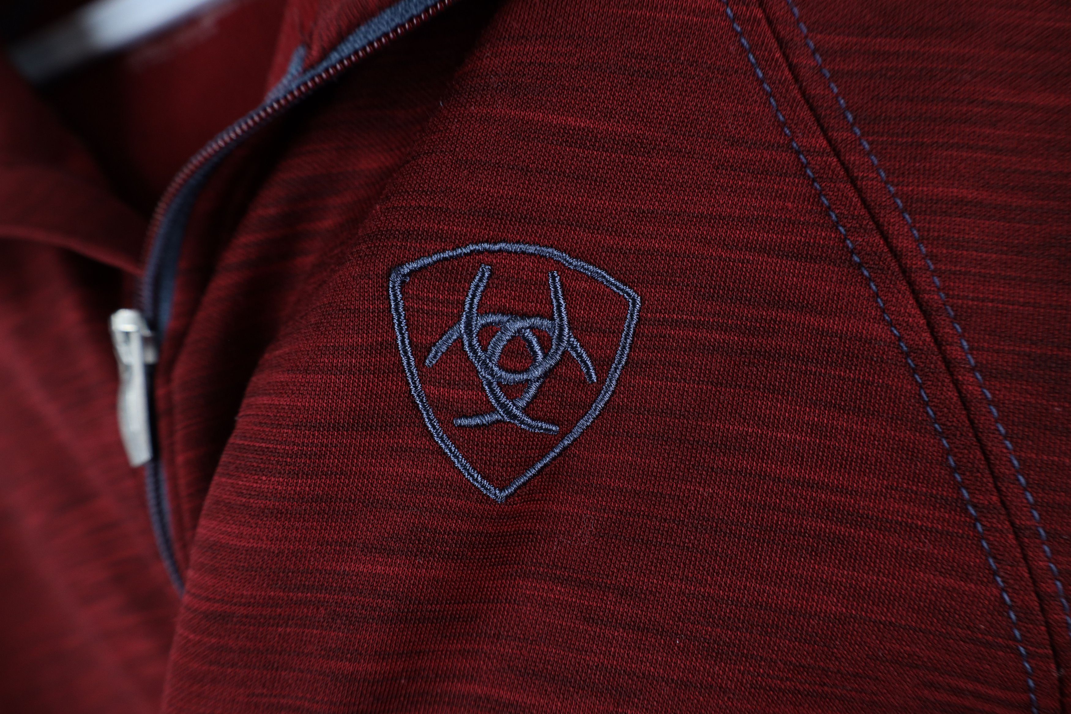 Ariat × Vintage Ariat Tek Series Spell Out Half Zip Pullover Sweatshirt Red Size L / US 10 / IT 46 - 5 Thumbnail