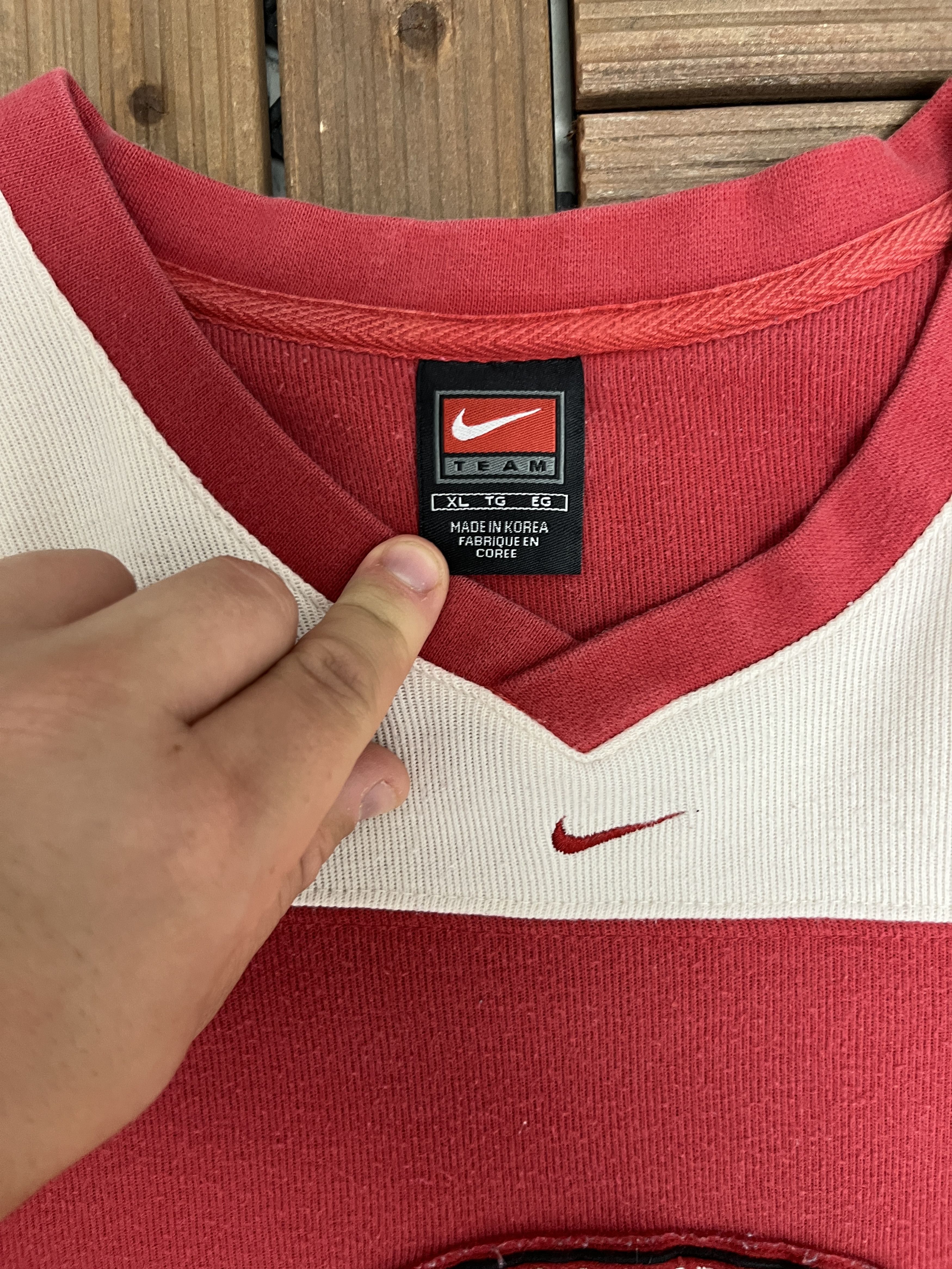 Nike × Vintage Tampa Bay Buccaneers Nike Vintage Red Long Sleeve Tee Size US XL / EU 56 / 4 - 6 Thumbnail