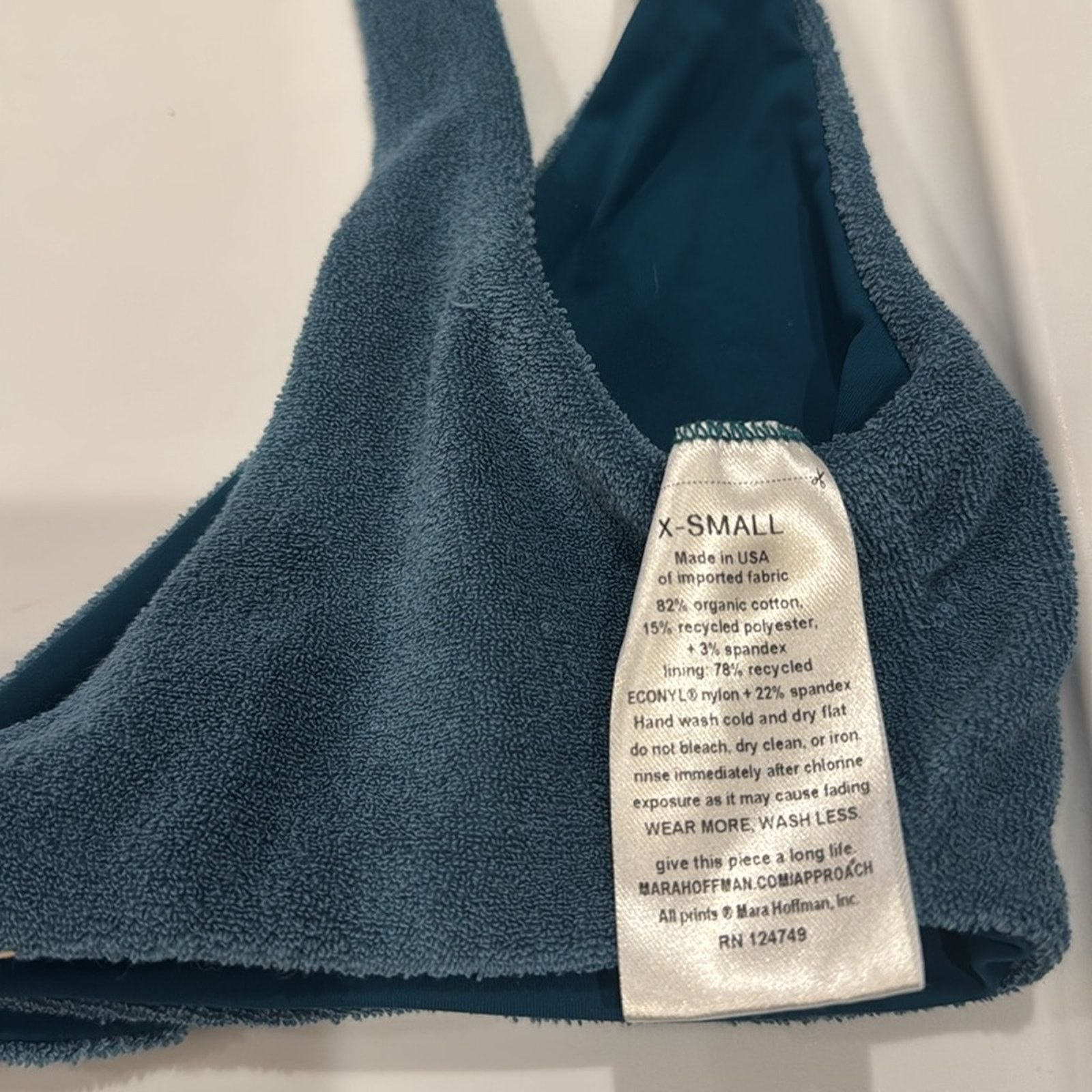 Mara Hoffman Mara Hoffman Rio Bikini Top - Slate Size XS Size ONE SIZE - 6 Thumbnail